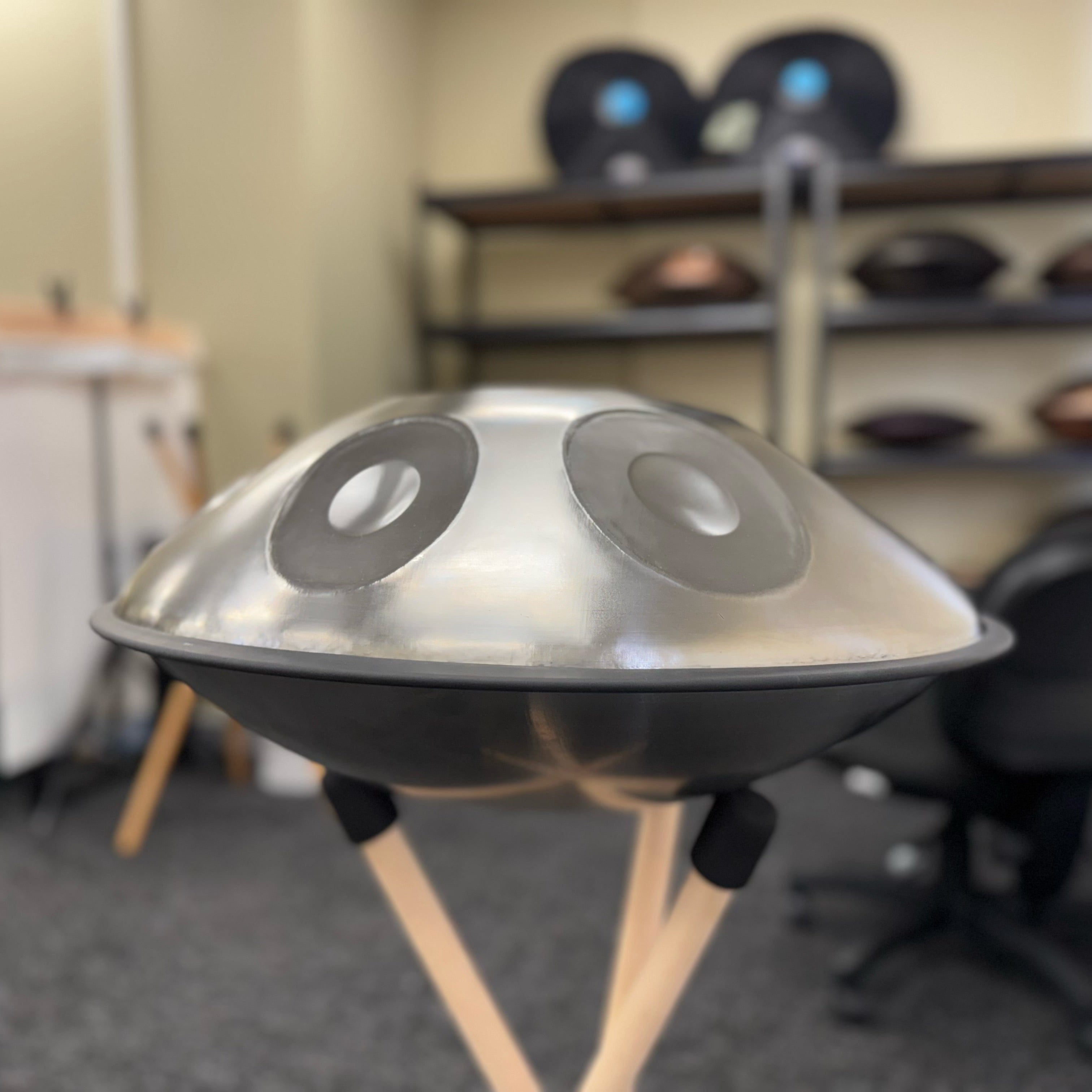 Ugur Handpan 9 Note D Celtic 432 Hz Silver beginner handpan Australia sound healing muscial therapy