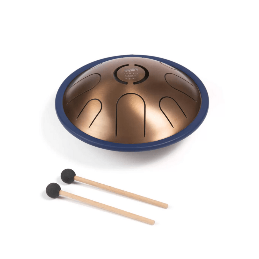Steel Tongue Drum ZENKO ELEMENT AQUA 432hz 8 Note - Little Kalimba Shop