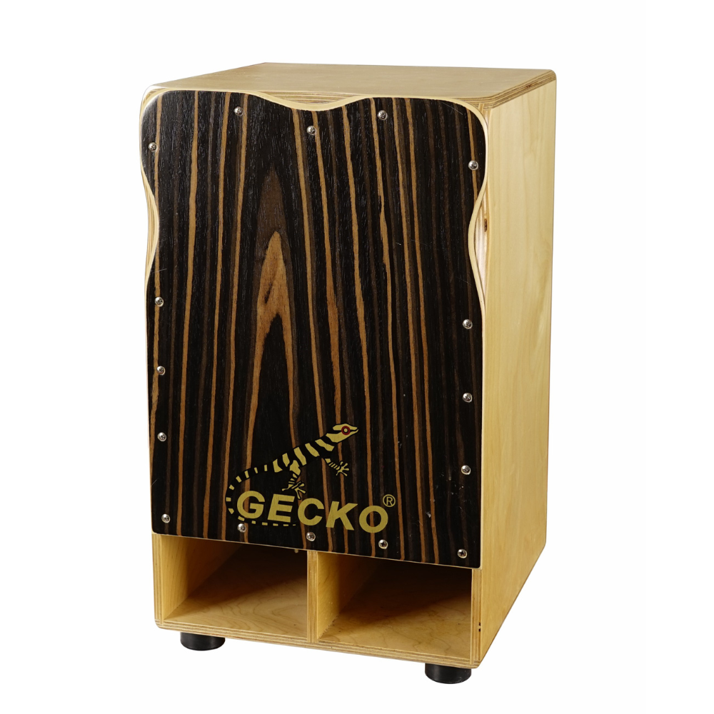 Gecko Cajon Drum Jumbo Bass Hand Percussion with Backpack Bag box drum snare cajon Wooden Percussion Box, with Internal Guitar Strings