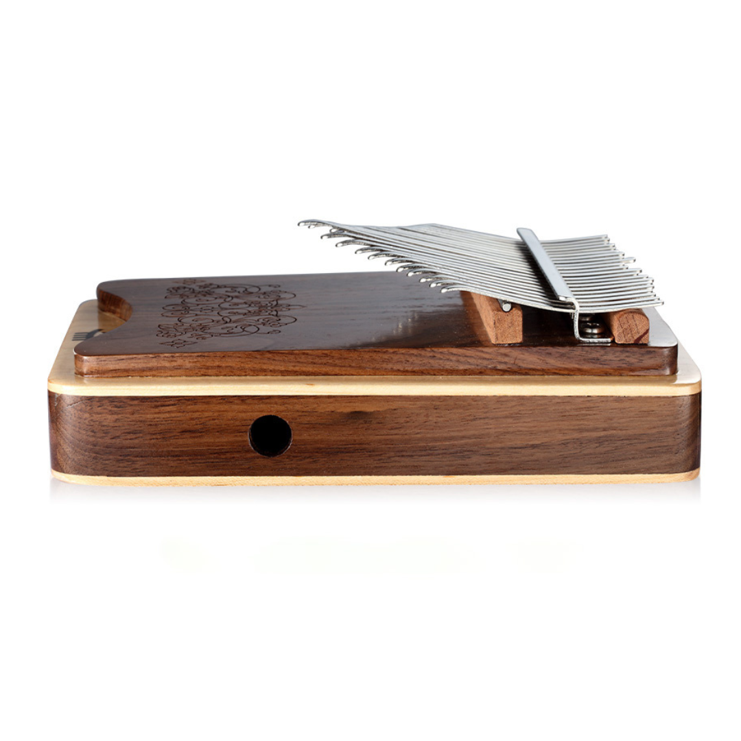 Kalimba 21 Key Hluru America Walnut & Maple w/Case