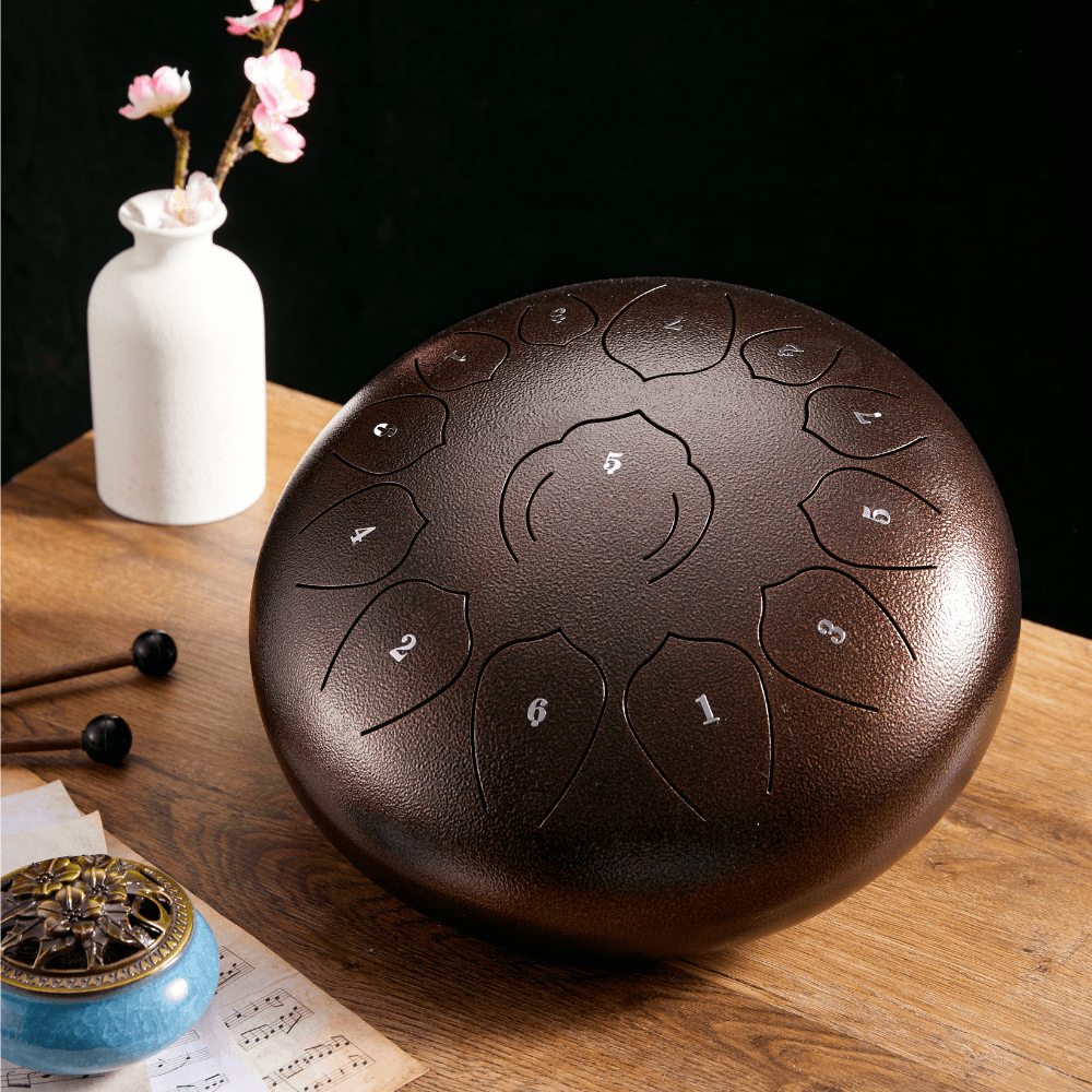 Steel Tongue Drum Lotus Drum 12
