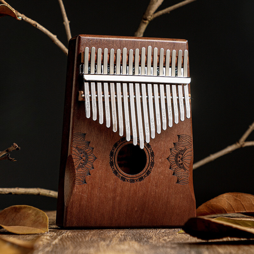 Kalimba 17 Key Hluru Mahogany Lotus