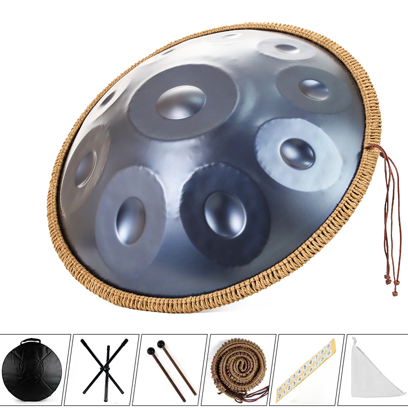 Buy handpan Australia affordable handpan for beginners, 10-note D Kurd scale, 432Hz tuning, perfect for meditation, music therapy hang drums