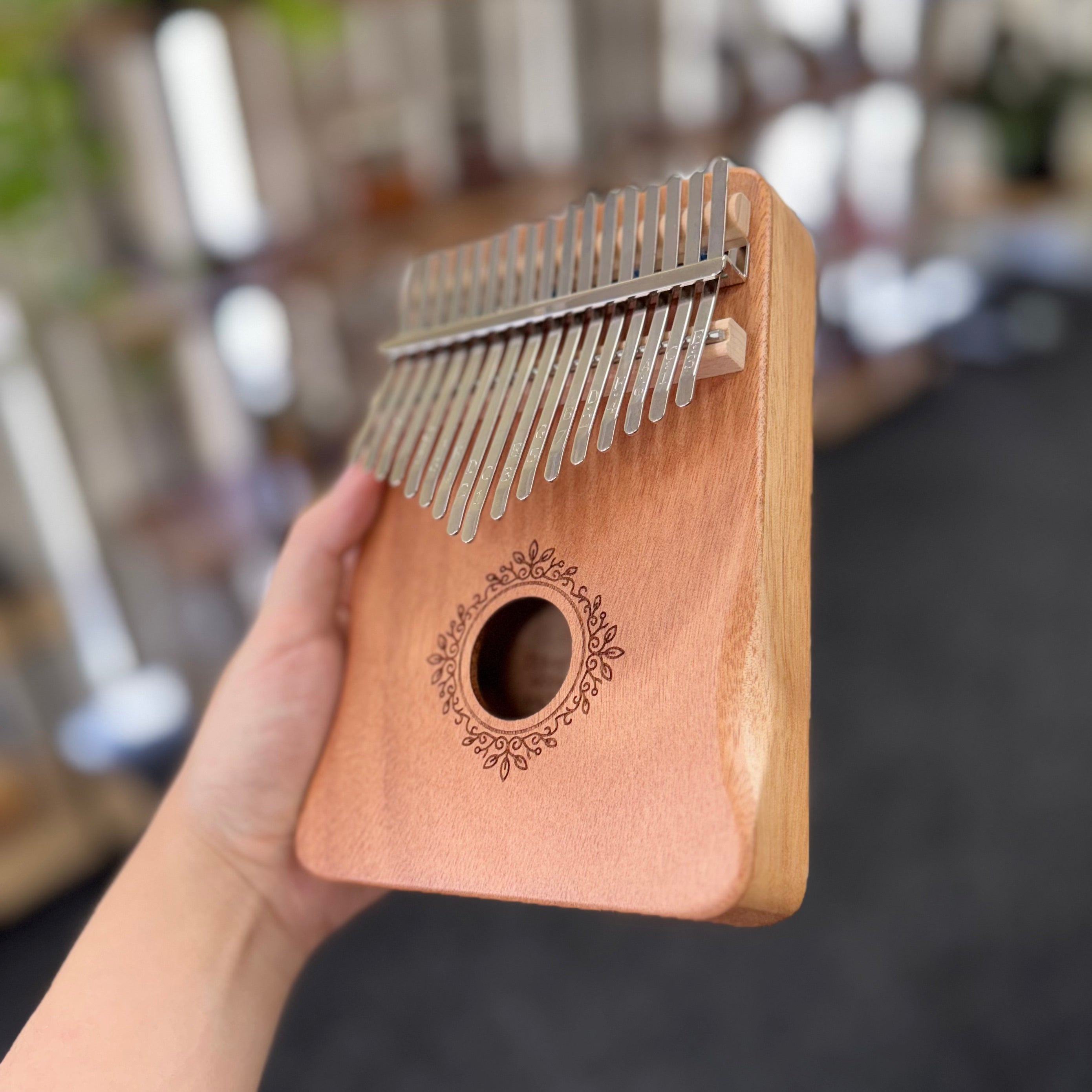 Buy Kalimba Australia 17 Key Classic Natural thumb piano beginner musical instrument sound healing relaxing mbira