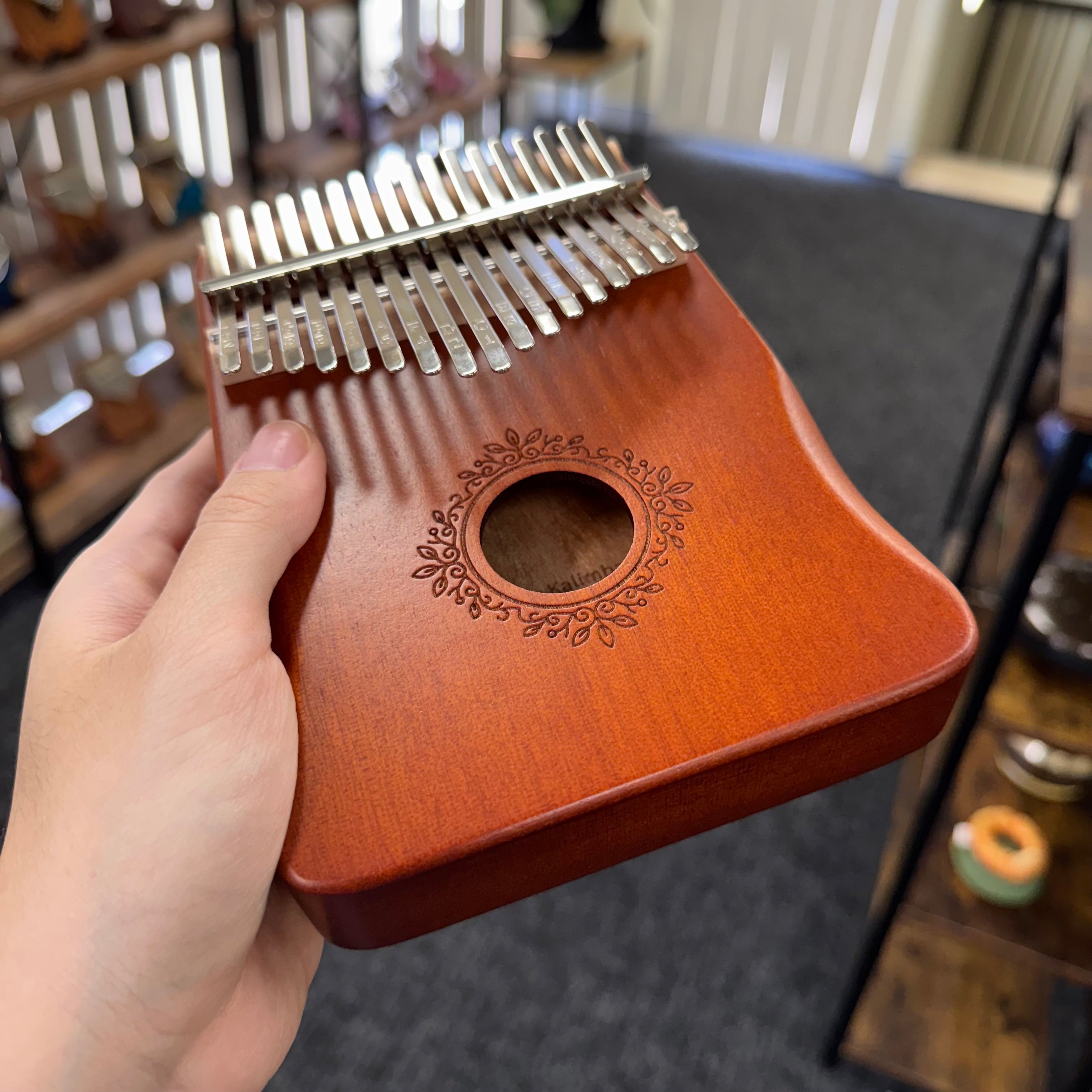 Buy Kalimba Australia 17 Key Classic Natural thumb piano beginner musical instrument sound healing relaxing mbira