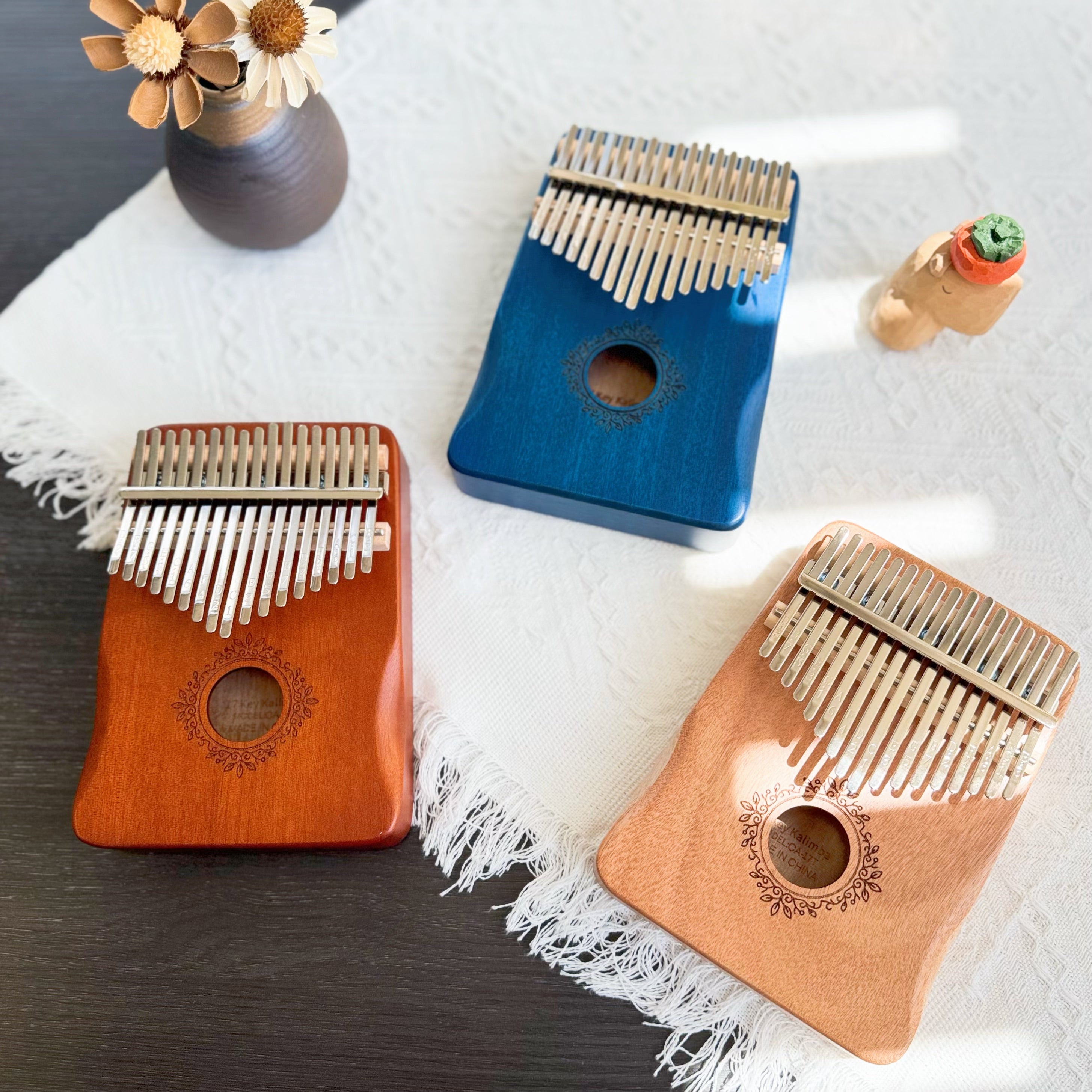 Buy Kalimba Australia 17 Key Classic Natural thumb piano beginner musical instrument sound healing relaxing mbira