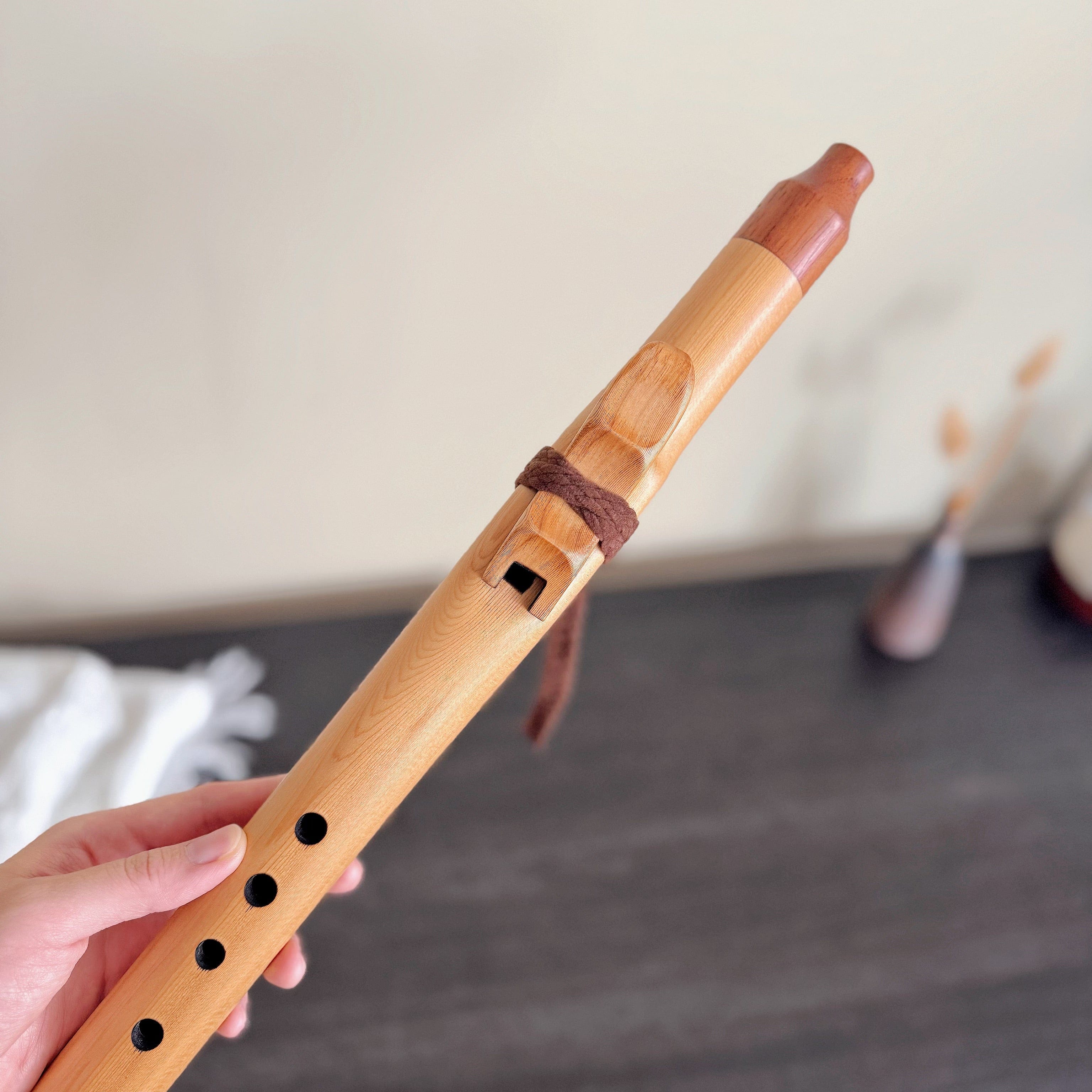 Native American Style Flute F# Minor Pentatonic 58cm 432hz sound healing meditation