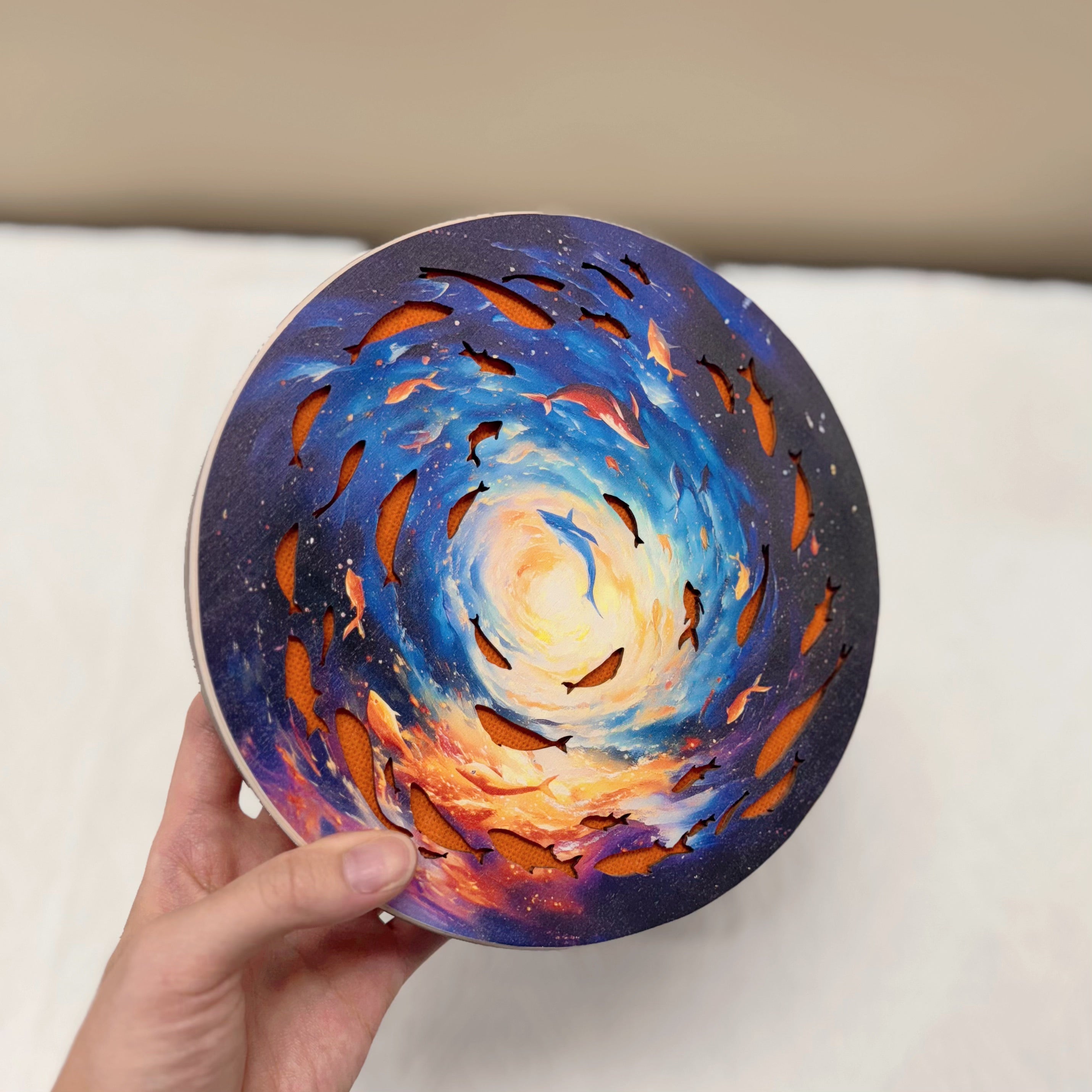 river drum water drum Handcrafted 20 cm Sound Healing Instrument