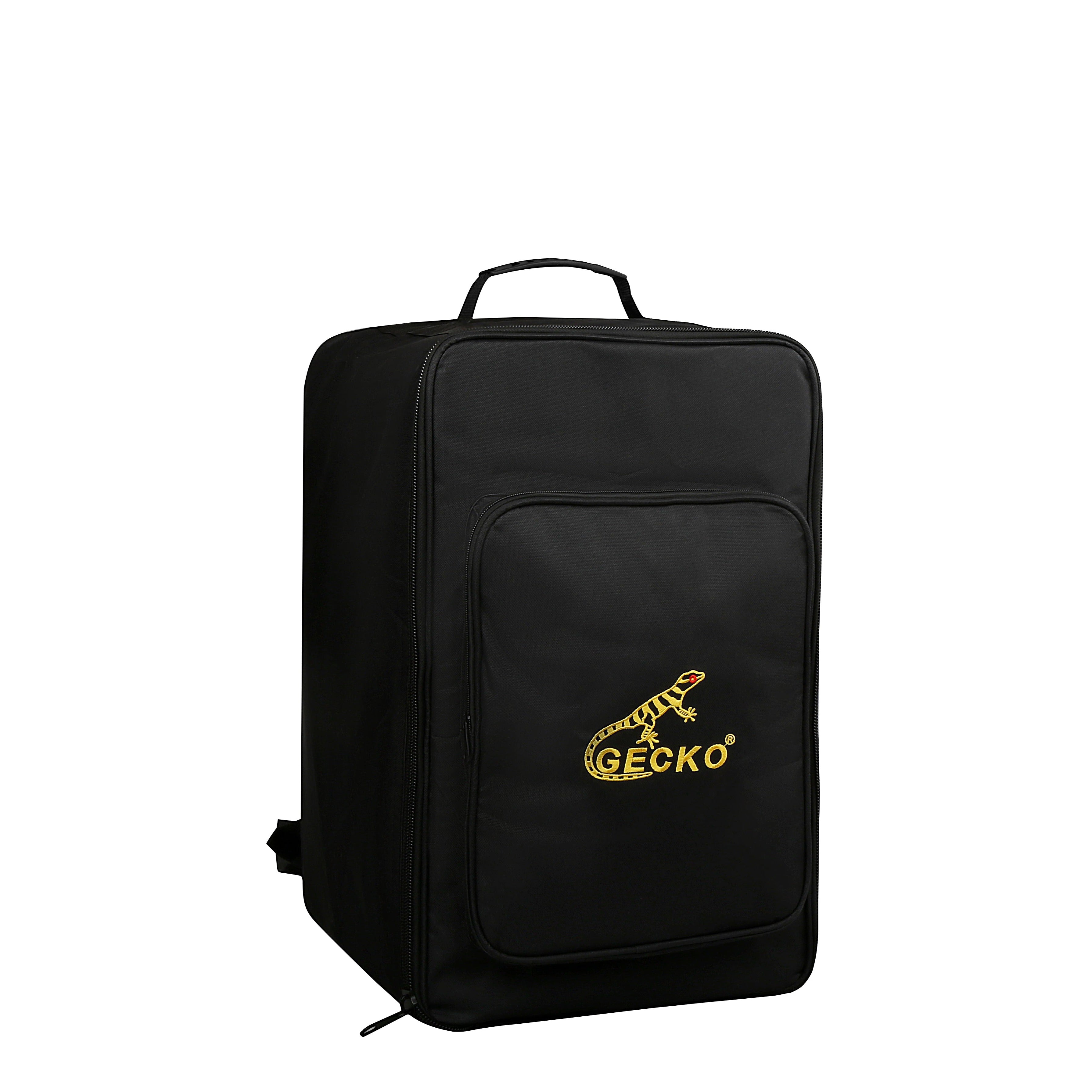Gecko Cajon Drum Jumbo Bass Hand Percussion with Backpack Bag box drum snare cajon Wooden Percussion Box, with Internal Guitar Strings