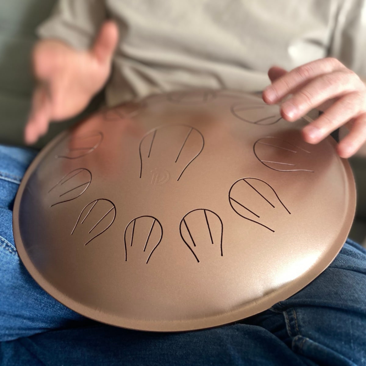 Tonedrum Handcrafted Hokkaido Steel Tongue Drum - F Minor tank drum happy drum handpan meditation music therapy