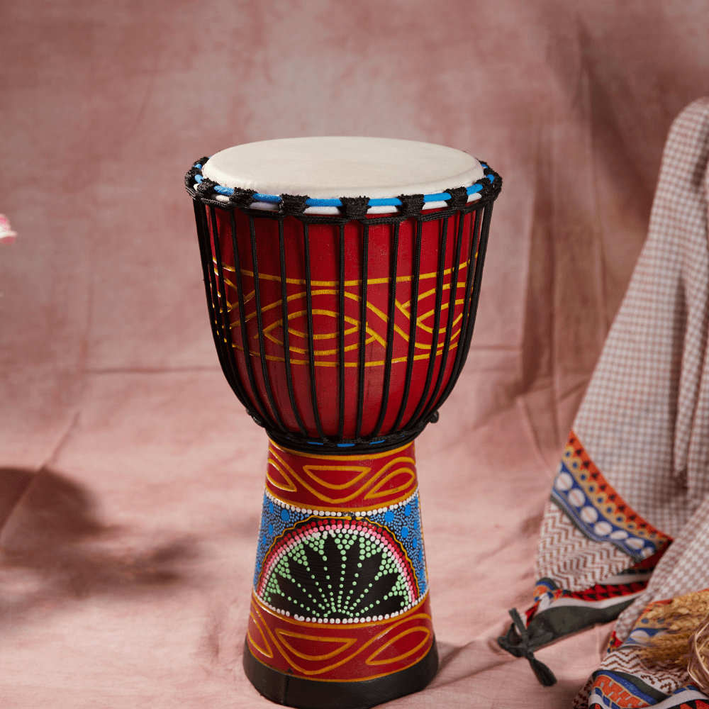 Djembe Natural Hide Head Traditional Rope 12" africa drum