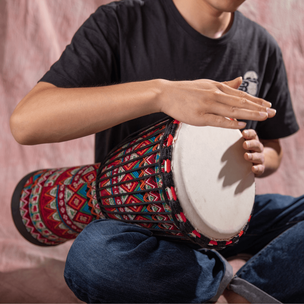 Djembe Natural Hide Head Traditional Rope 8" (2 Colours) africa drum