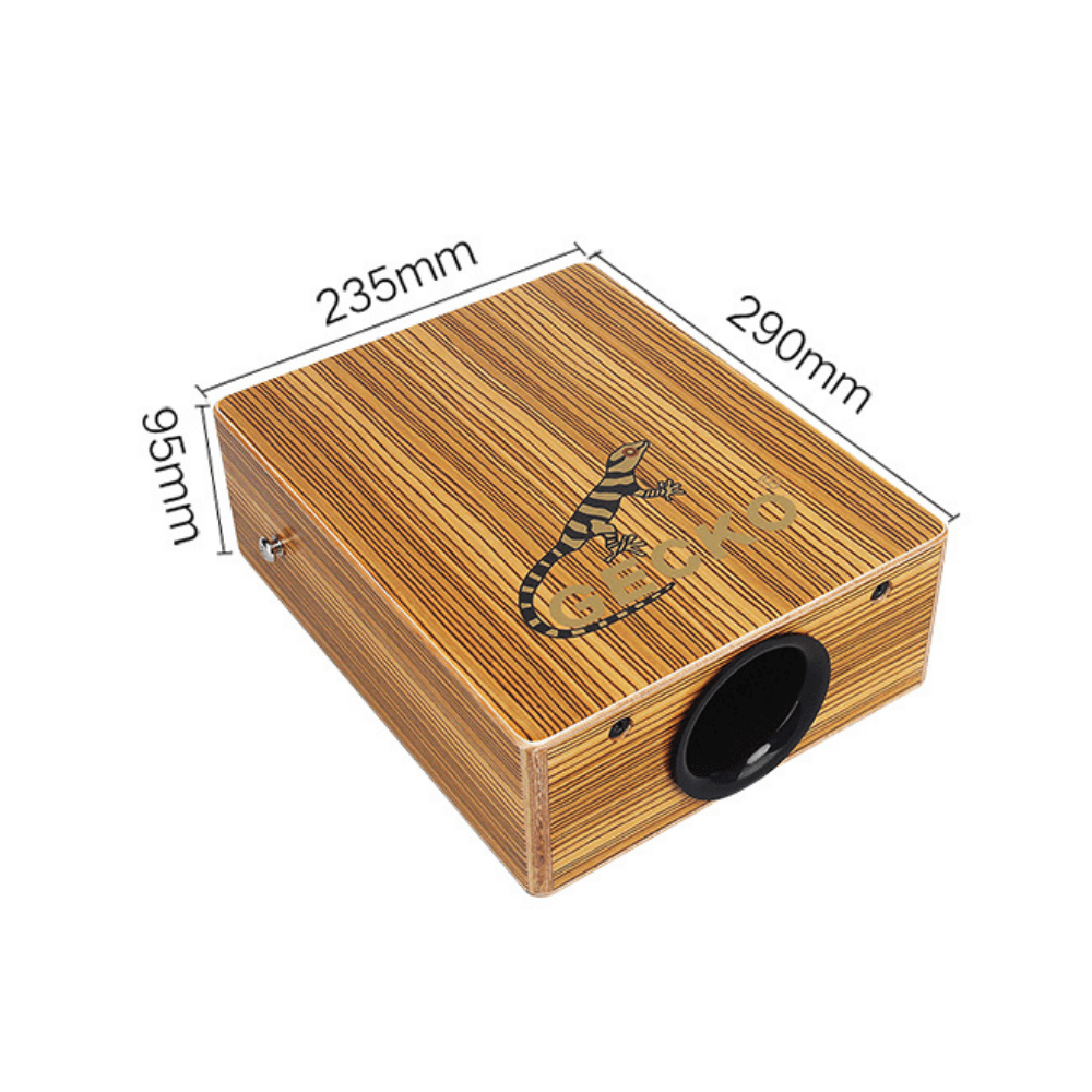 Cajon Gecko Traveling Drum Wood Percussion String Cajon w/Bag - little kalimba shop