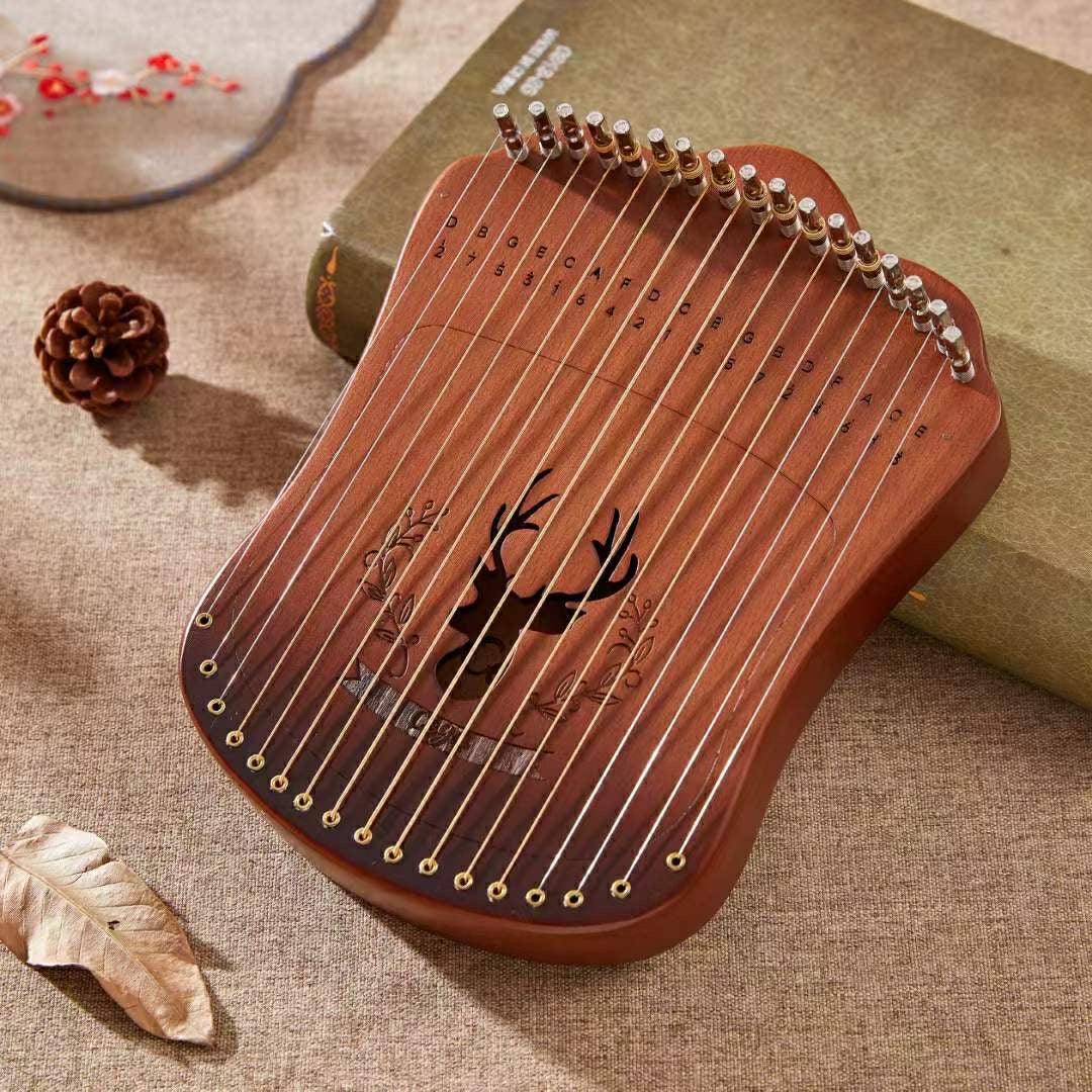 Harpika Mini Harp Lyre Kalimba 17 string musical instrument meditation thumb harp piano