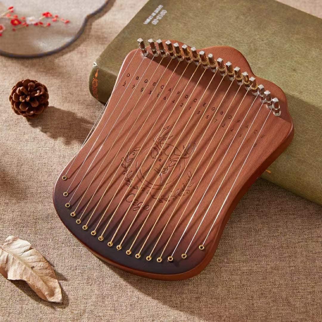 Harpika Mini Harp Lyre Kalimba 17 string musical instrument meditation thumb harp piano