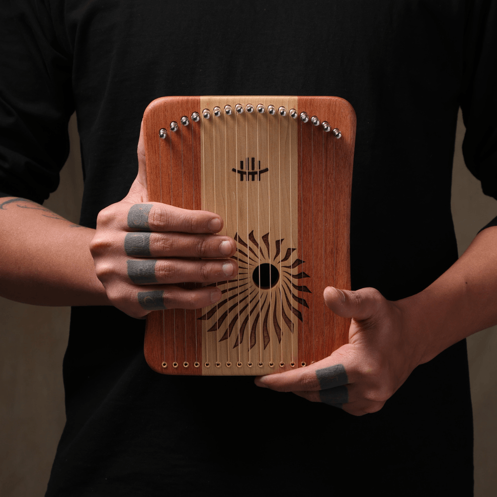 Harpika Mini Harp Lyre Kalimba Hluru 17-string - Little Kalimba Shop
