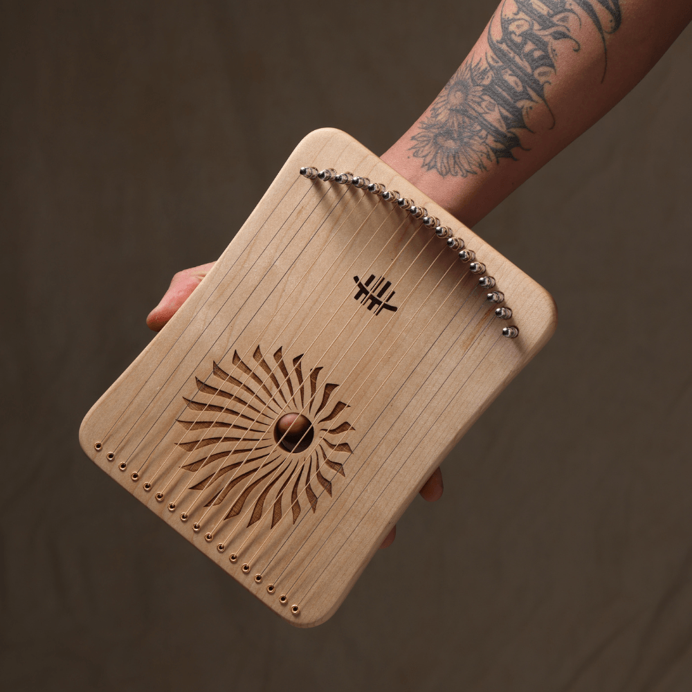 Harpika Mini Harp Lyre Kalimba Hluru 17-string - Little Kalimba Shop