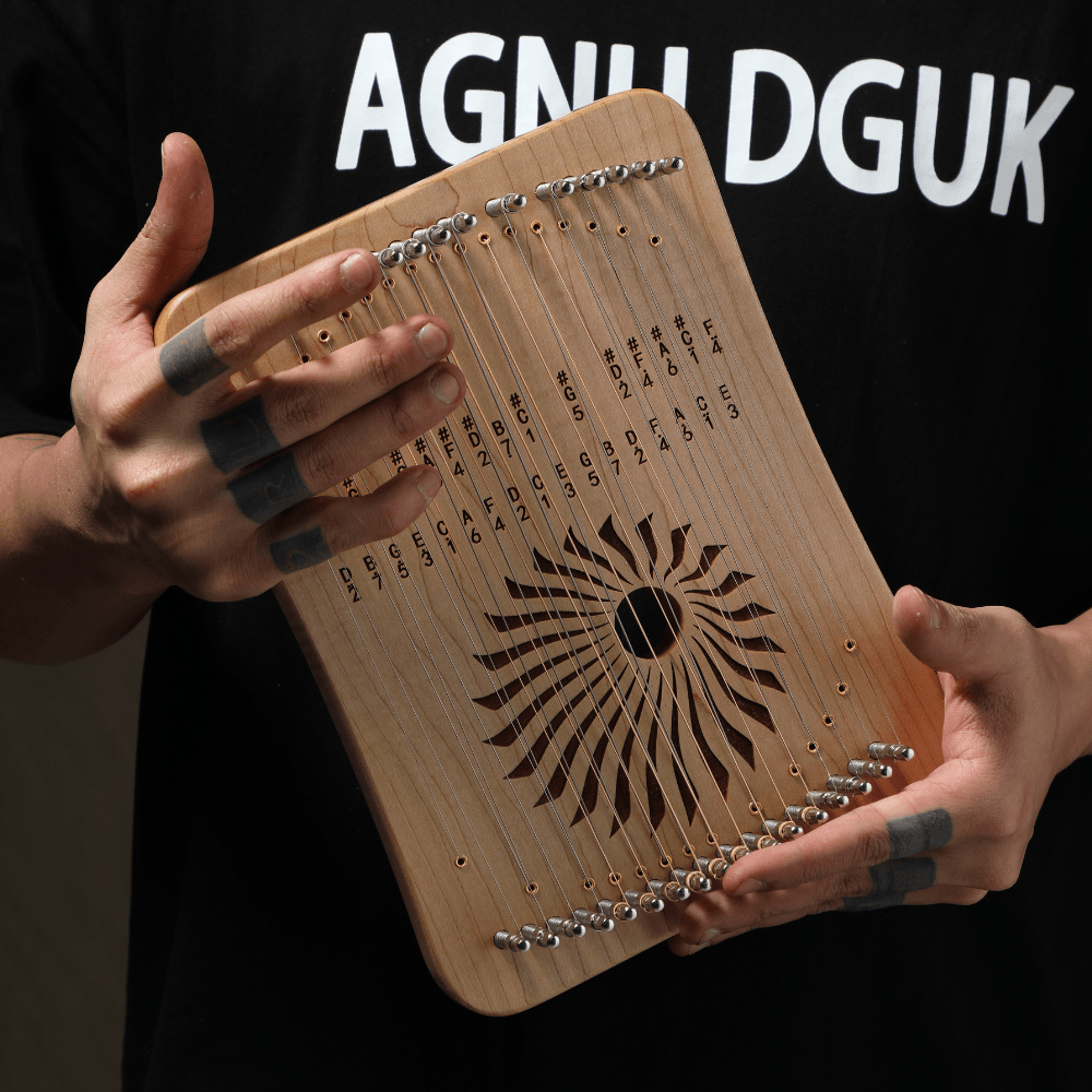 Harpika Mini Harp Lyre Kalimba Hluru 17/31 string