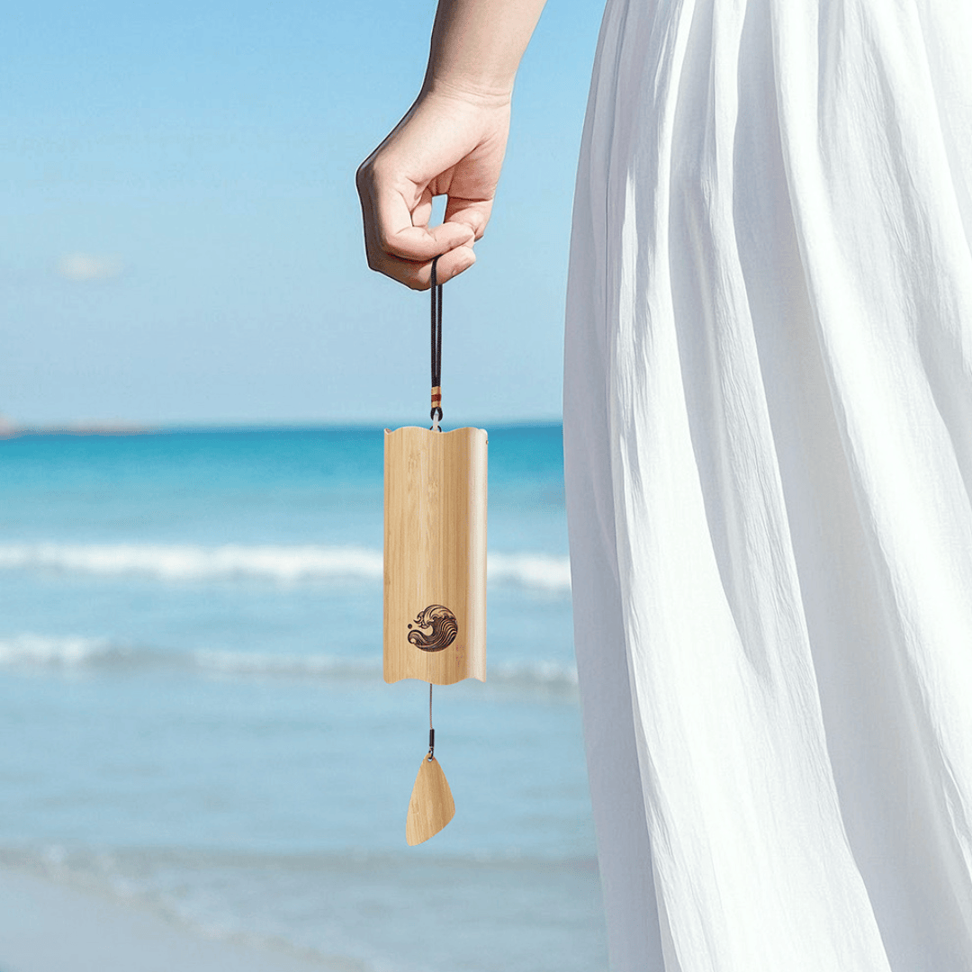 Hluru Bamboo Wind Chime – Wave Series in D Minor | Meditation & Relaxation Chimes