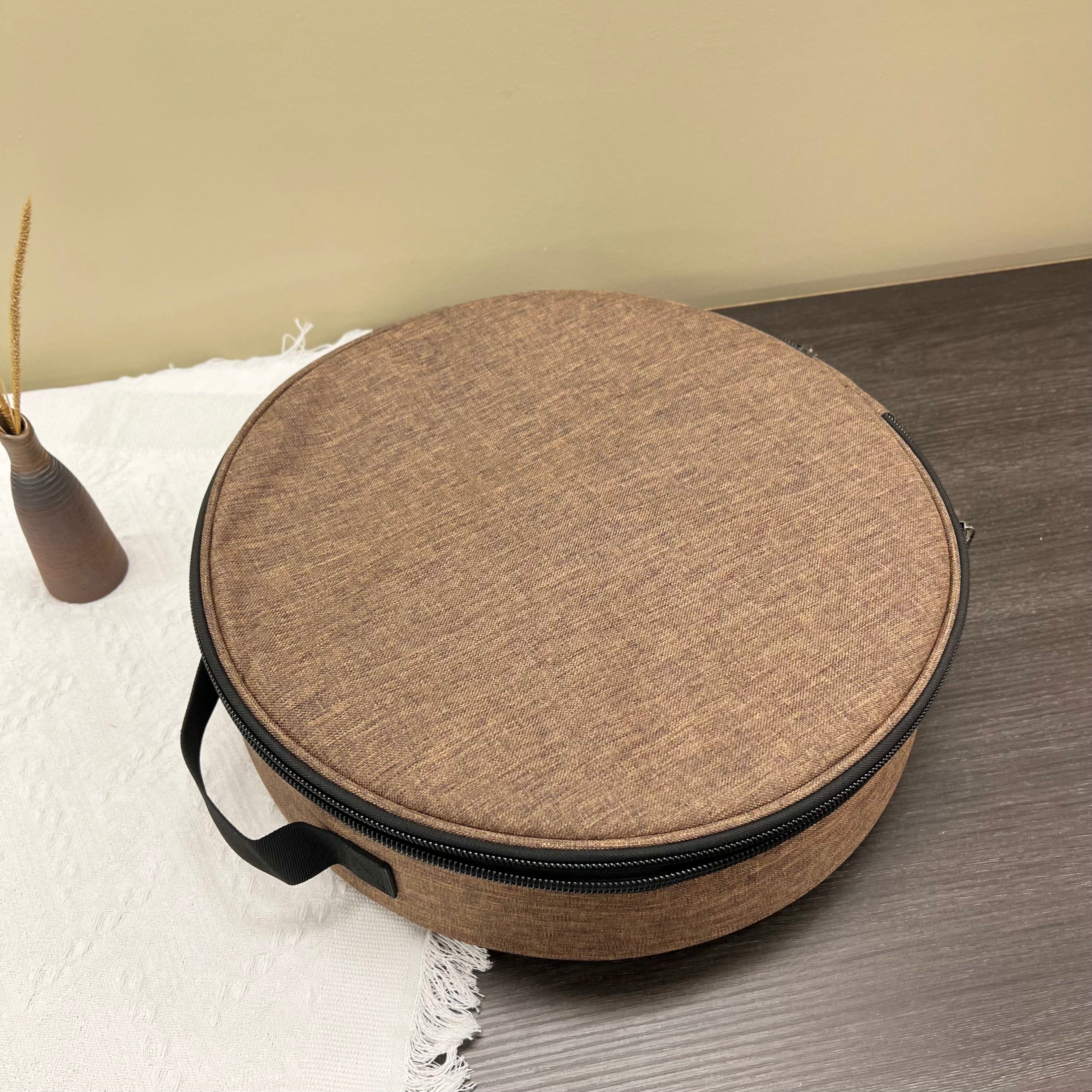 Beautiful handmade ocean drum featuring spiritual tribal art, perfect for meditation or home décor.