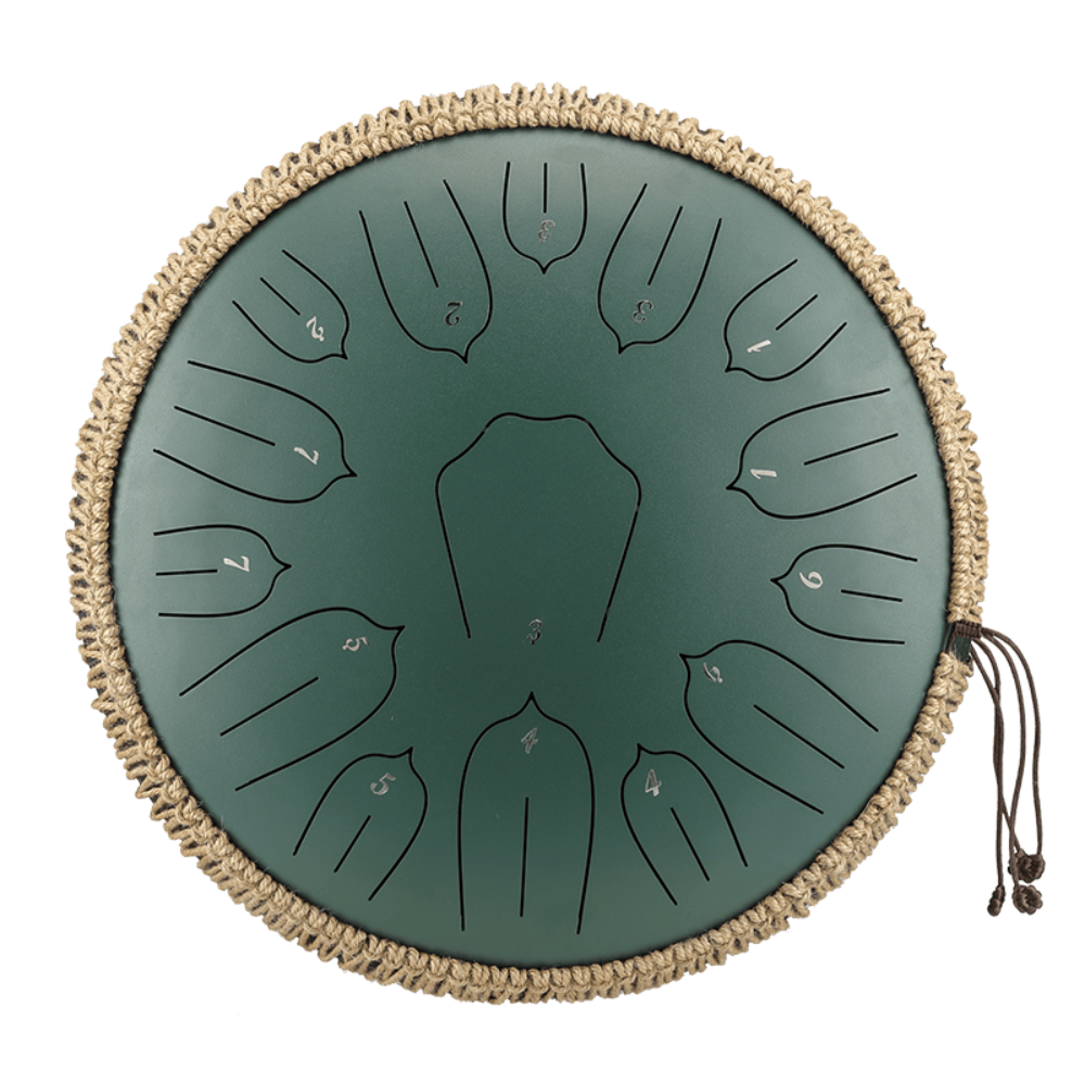 Steel Tongue Drum 13" 15-Note Lotus D Major
