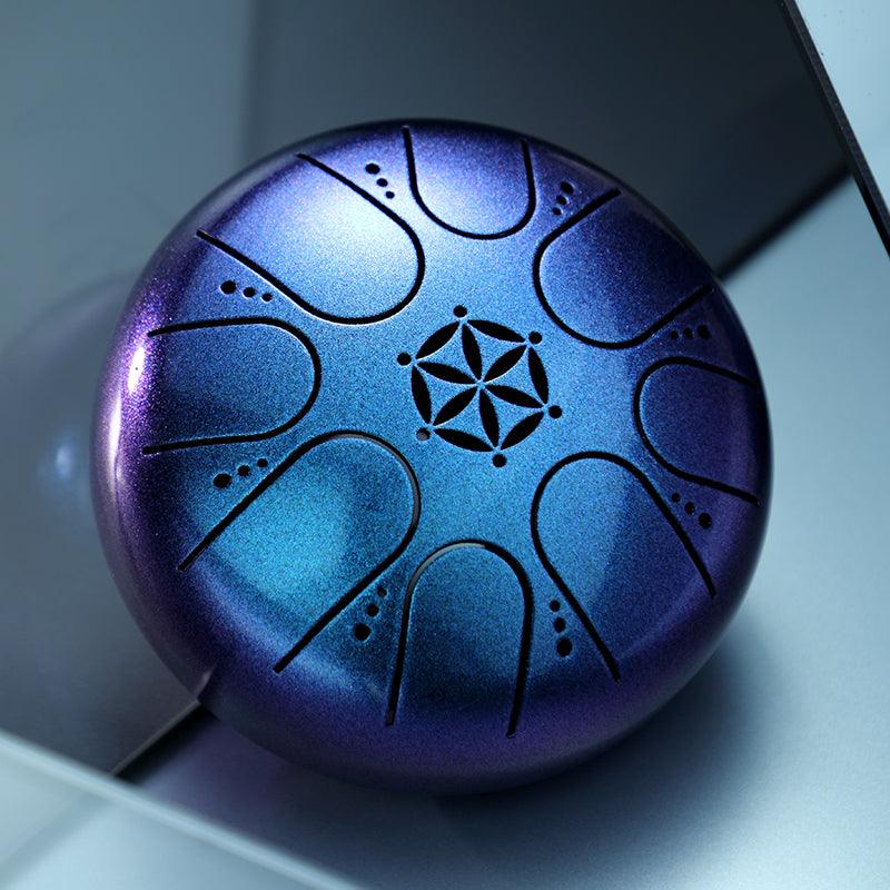 Hluru Steel Tongue Drum Mini 5" 8-Note C Major w/Bag (6 Colours) - Little Kalimba Shop