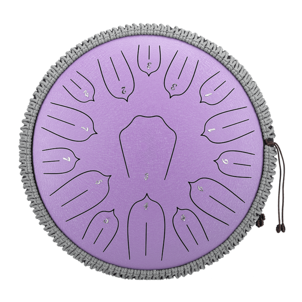 Steel Tongue Drum 13" 15-Note Lotus D Major