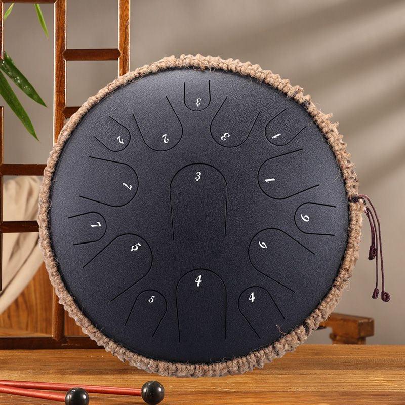 Hluru Steel Tongue Drum tank drum handpan musical instrument 13" 15-Note D Major. Buy Hluru steel drum Australia Happy Drum Meditation Sound Healing