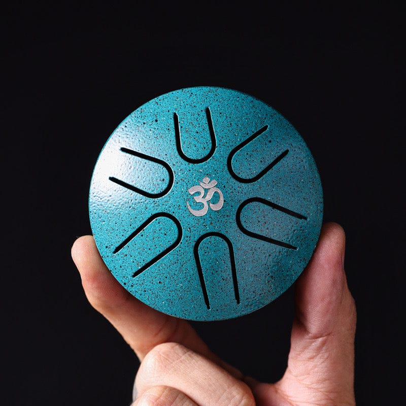 Hluru Super Mini Steel Tongue Drum 3" 6-Note Pentatonic