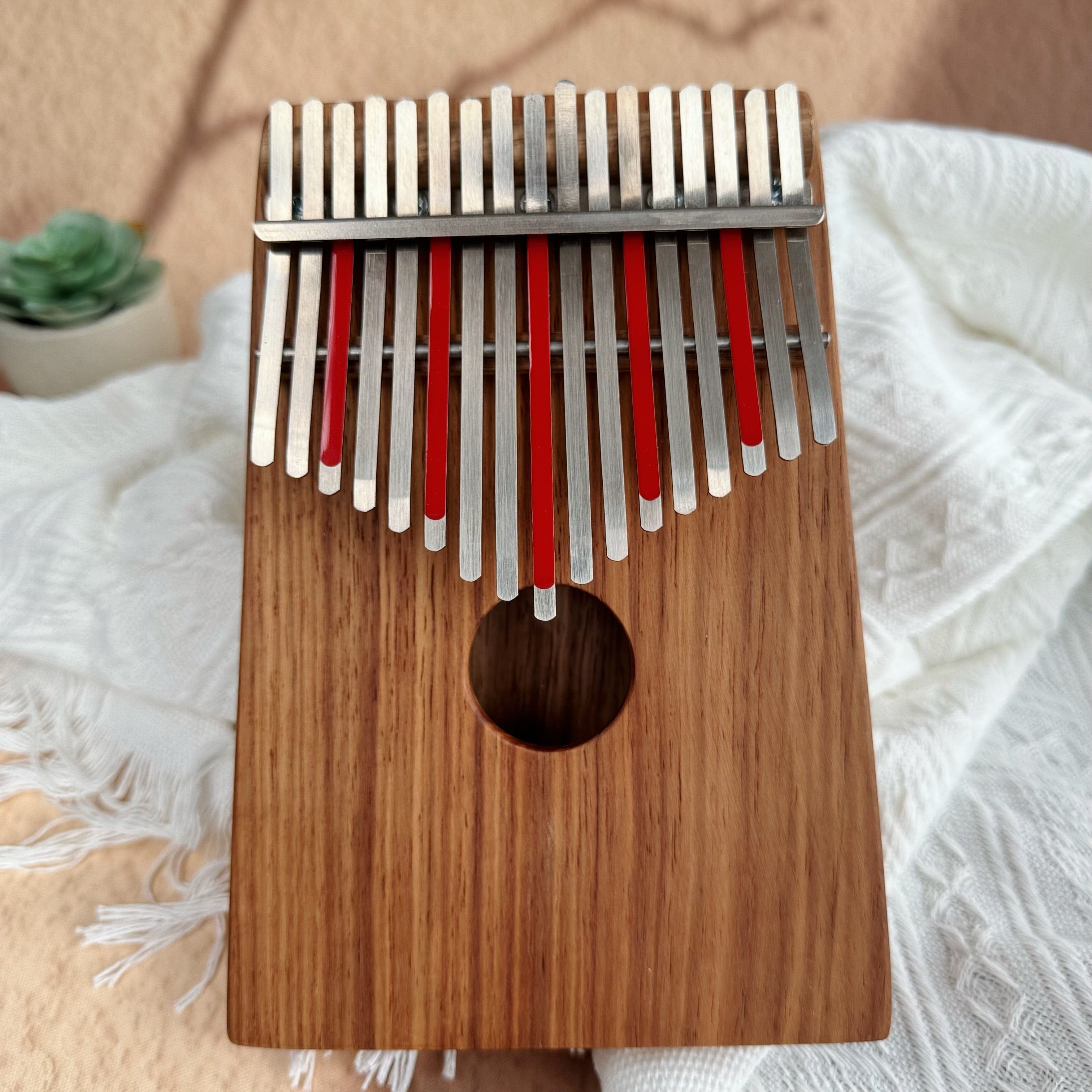 Hugh Tracey Treble Kalimba 17 Key mbira thumb piano musical instrument sound healing musical therapist with Electronic Pickup Handcrafted in South Africa