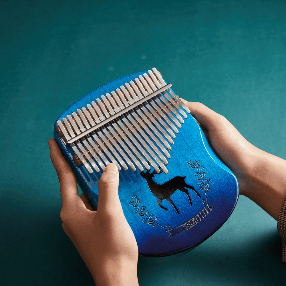 Kalimba musical instrument 17 Key maple Hollow-body thumb piano buy kalimba Australia - Little Kalimba Shop