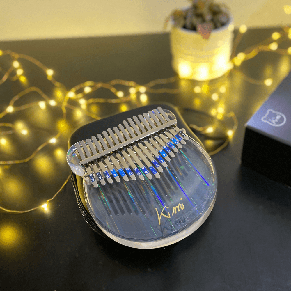 Kalimba 17 keys Acrylic Kimi Rainbow Bear buy kalimba online Australia thumb piano musical instrument - little Kalimba shop