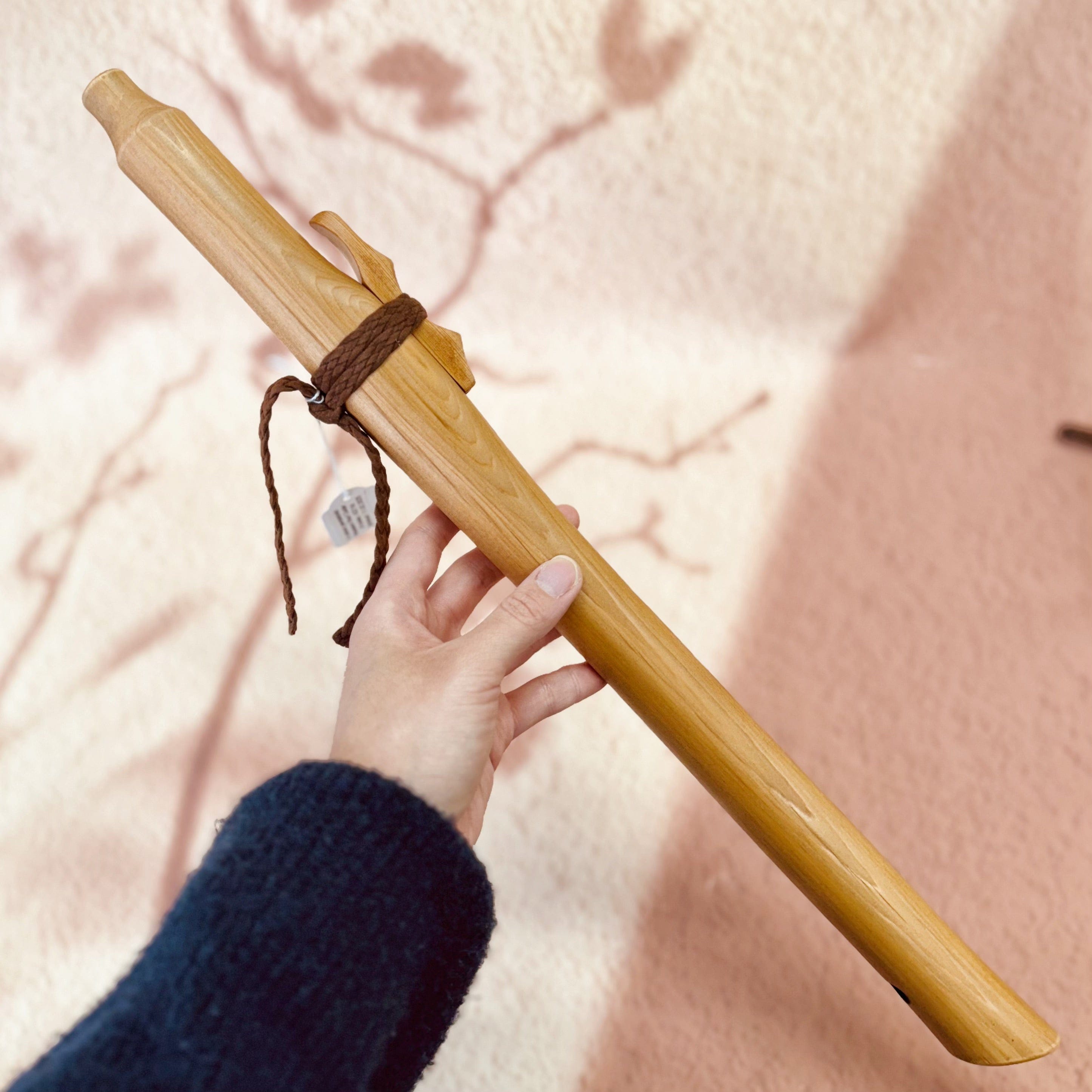 Handmade Native-style cedar flute in 432 Hz tuning, crafted in Queensland Australia from Western Red Cedar, available in G minor and A minor pentatonic scales