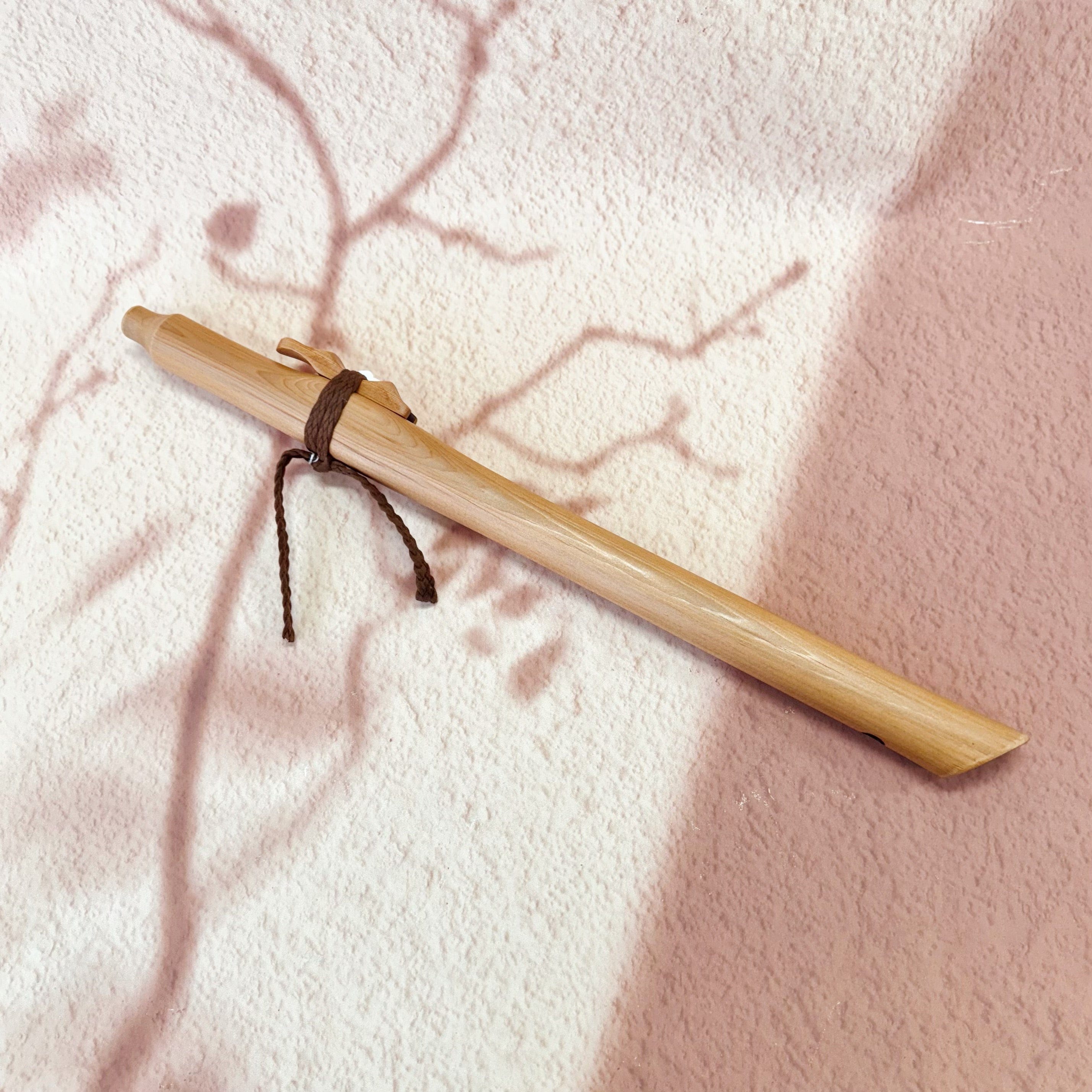 Handmade Native-style cedar flute in 432 Hz tuning, crafted in Queensland Australia from Western Red Cedar, available in G minor and A minor pentatonic scales