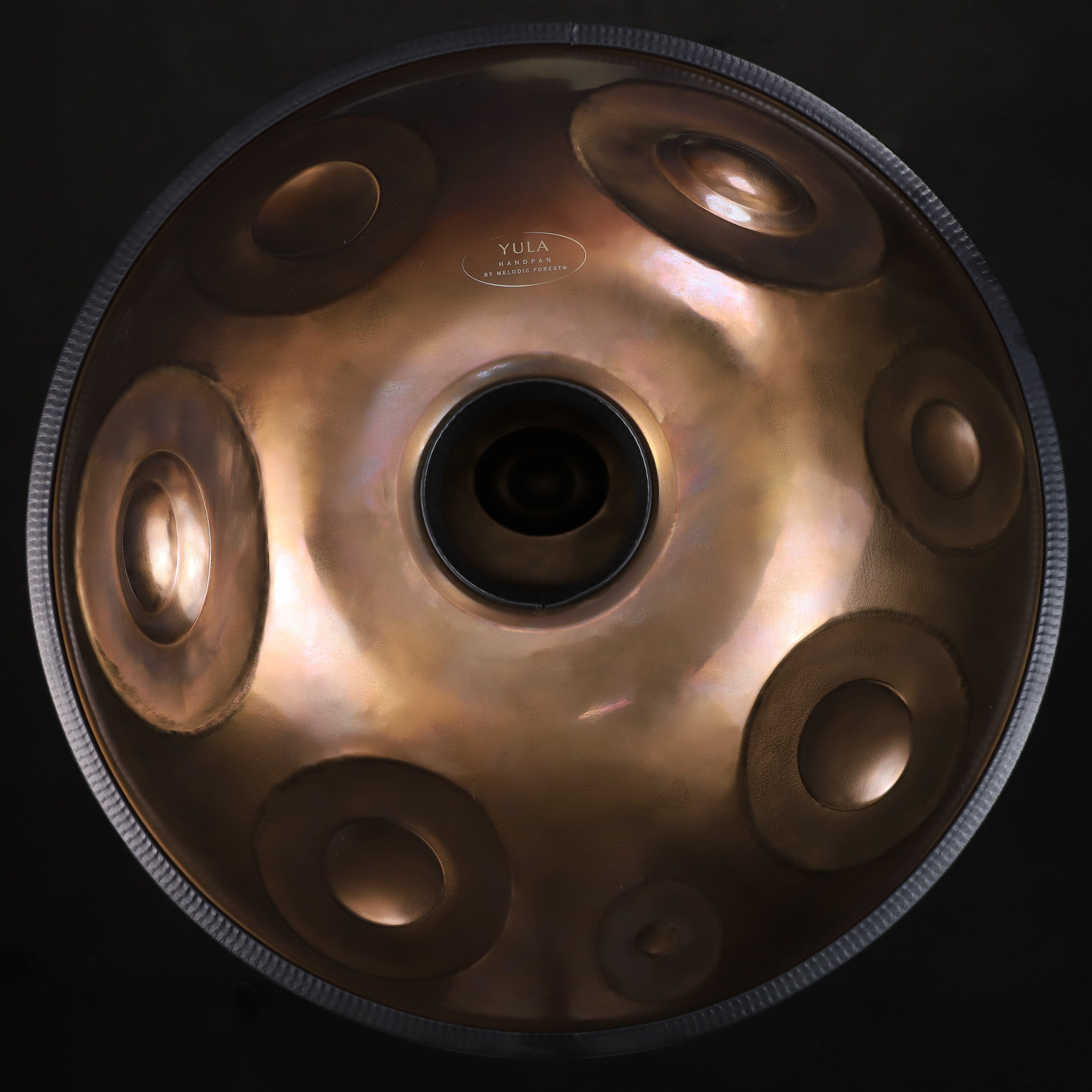 YULA 20-note E Amara handpan 432Hz matte bronze finish handmade