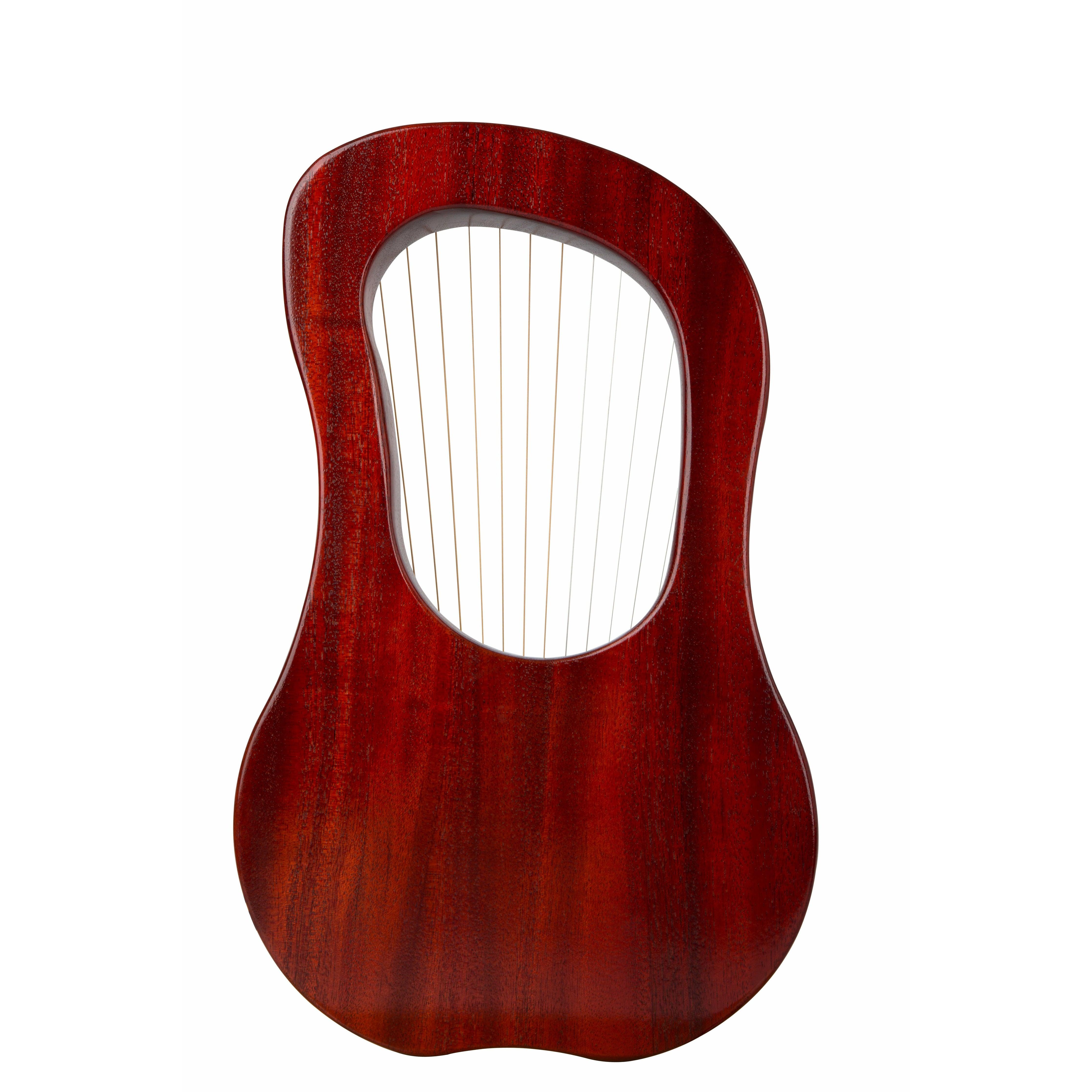 Lyre Harp 15 String GECKO Classic Mahogany with Bag, musical instrument mini harp Irish harp buy harp Australia