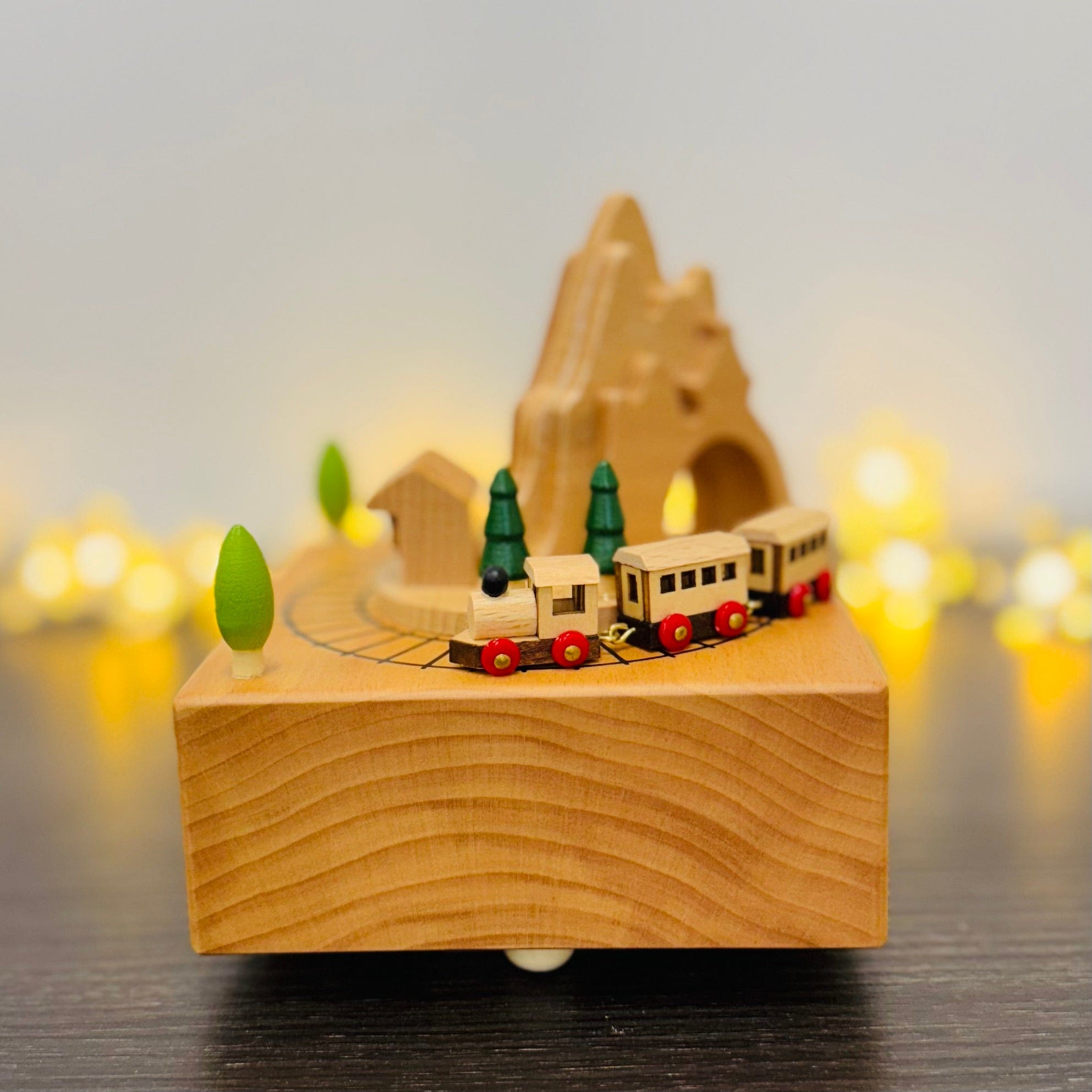 Music Box Handcrafted Wooden Nostalgic Train Ride