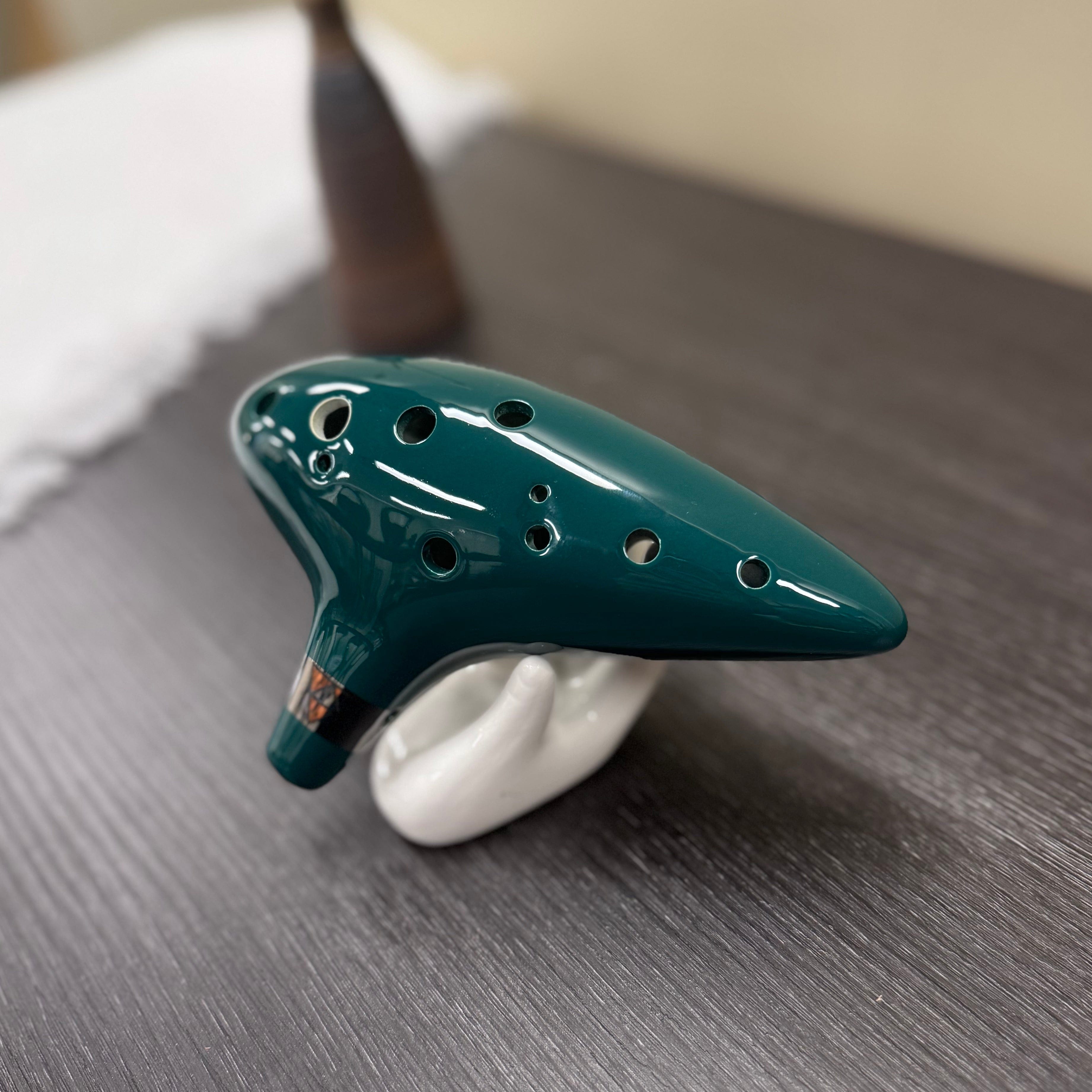Zelda Ocarina 12-Hole Ceramic Alto C w/stand