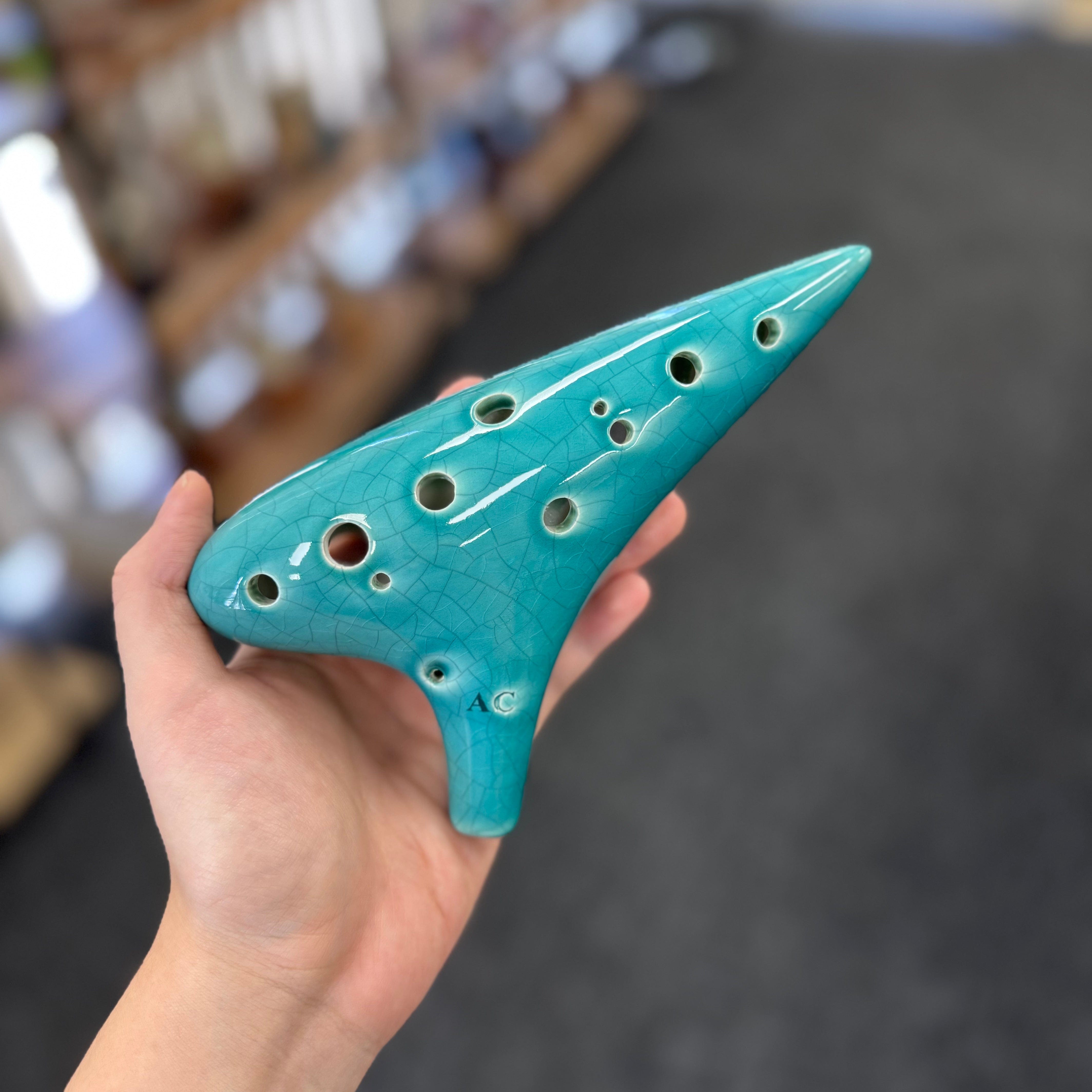 Ocarina 12 Hole Alto C Teal