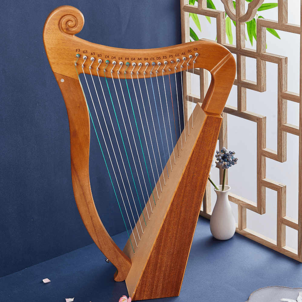 Mini Pixie Harp Celtic Harp 15 / 19 String Mahogany w/Bag, harp for beginner, buy harp Australia