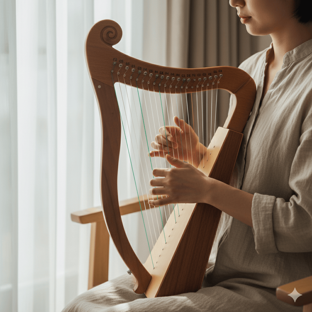 Mini Pixie Harp Celtic Harp 19 String Mahogany w/Bag, harp for beginner, buy harp Australia