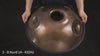 Video of the YULA Handpan 14-Note D Kurd being played, demonstrating its soulful, versatile sound and expanded tonal range.