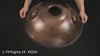 Video of the YULA Handpan 14-Note F# Pygmy being played, demonstrating its grounding, hypnotic sound and wide tonal range.