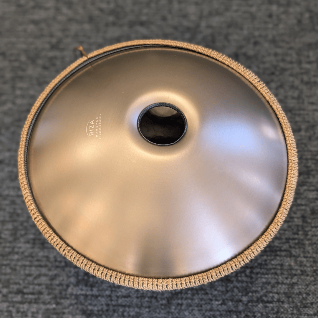 Riza Handpan 10-Note D Kurd Beginner Gold 55cm