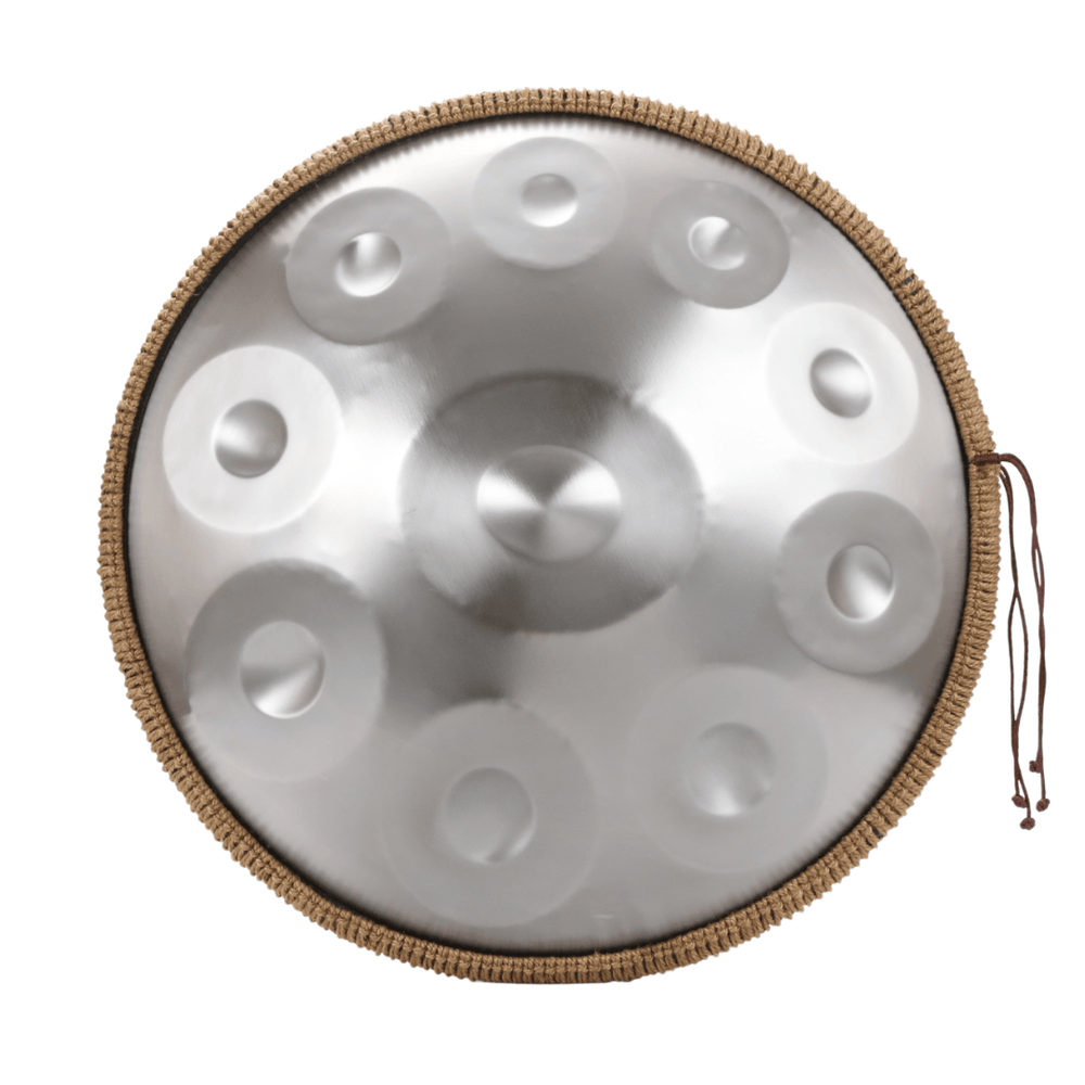 Riza Handpan 10-Note D Kurd Beginner Silver 55cm