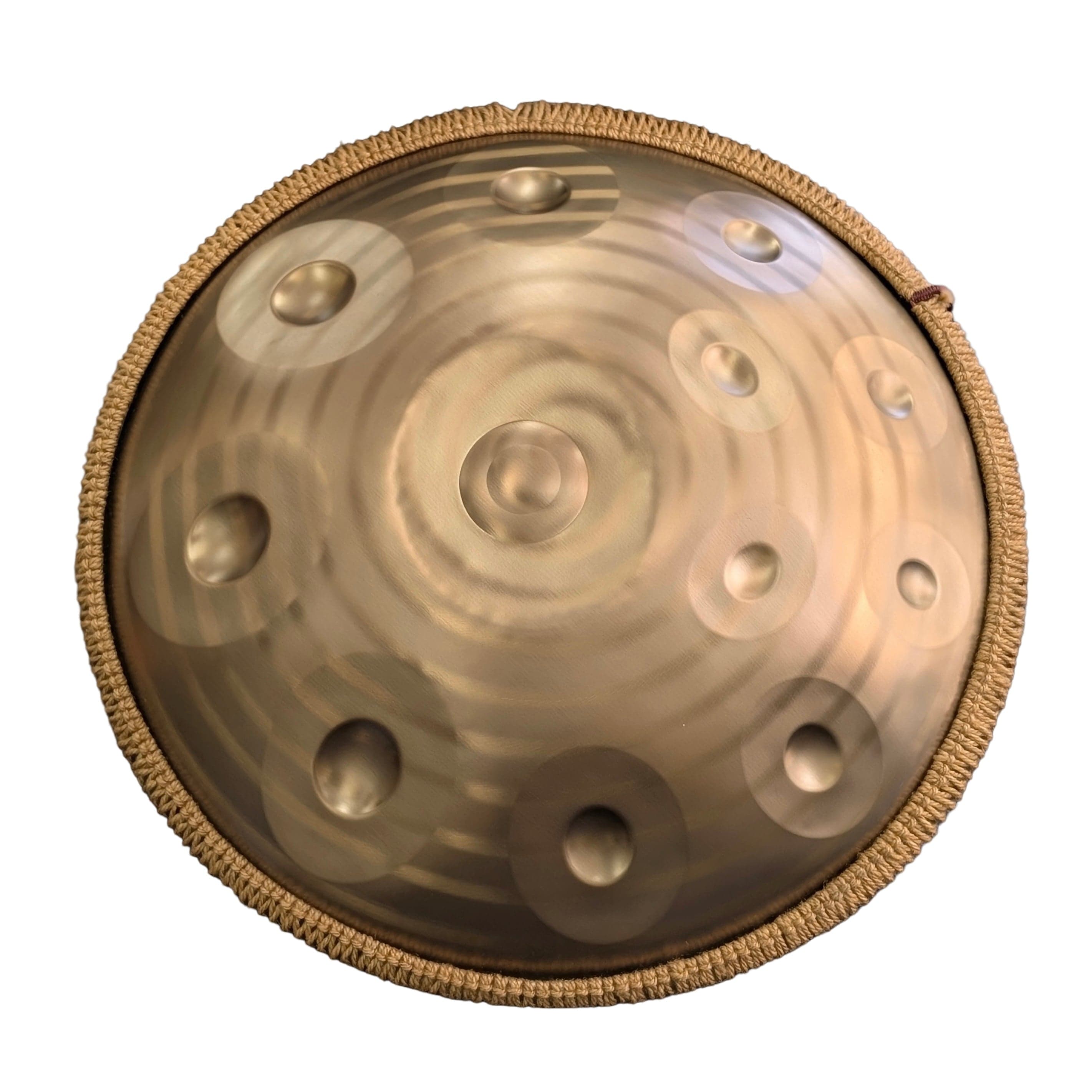 Buy beginner handpan in Australia – 55 cm 12-note D Kurd handpan, 432 Hz tuning, ideal beginner handpan for meditation, music therapy, acoustic performance, and creative expression.
