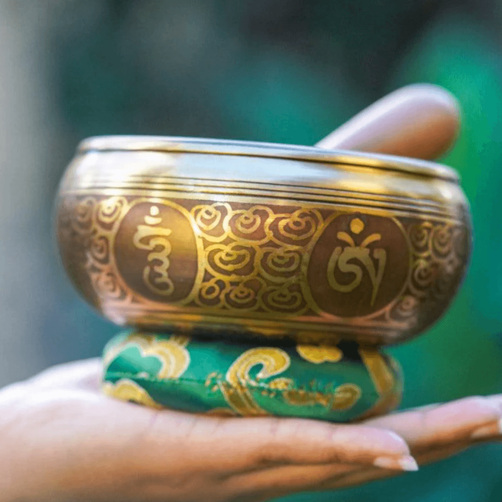 Tibetan Singing Bowl Nepal Handmade Meditation Buddha Eye 11cm - Little Kalimba Shop