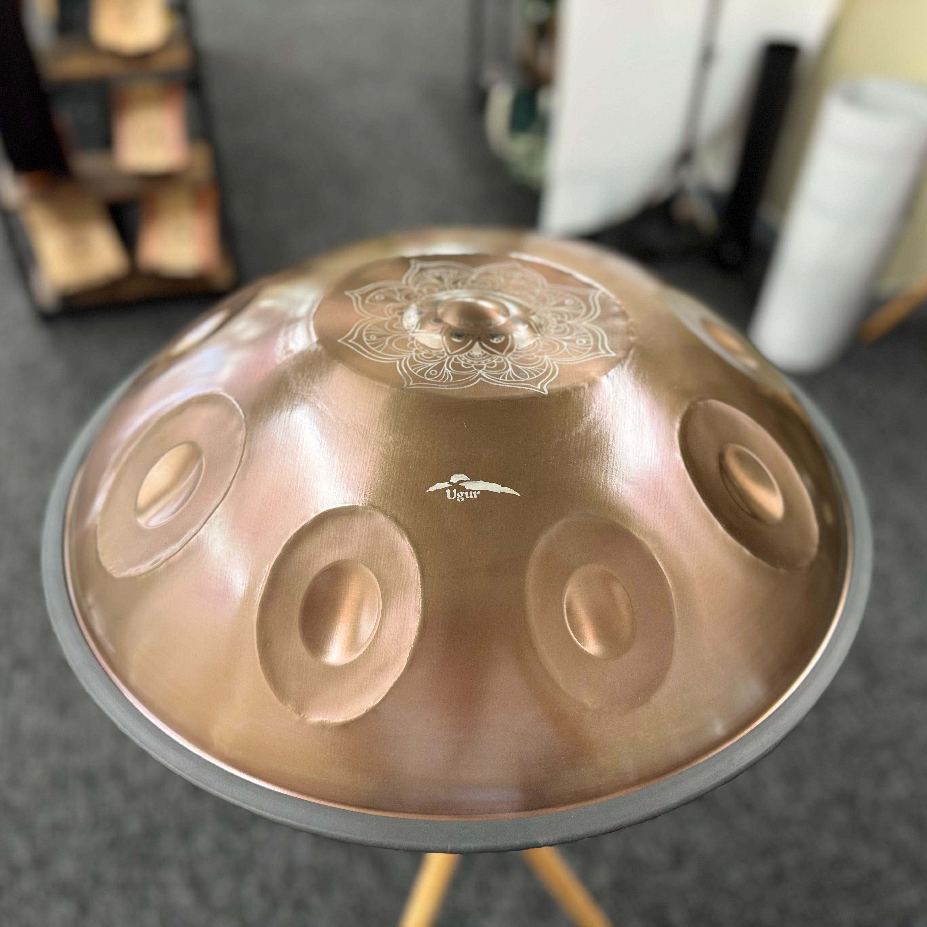 Ugur Handpan 9 Note D Celtic 432 Hz Bronze buy handpan Australia Beginner sound healing music therapy 