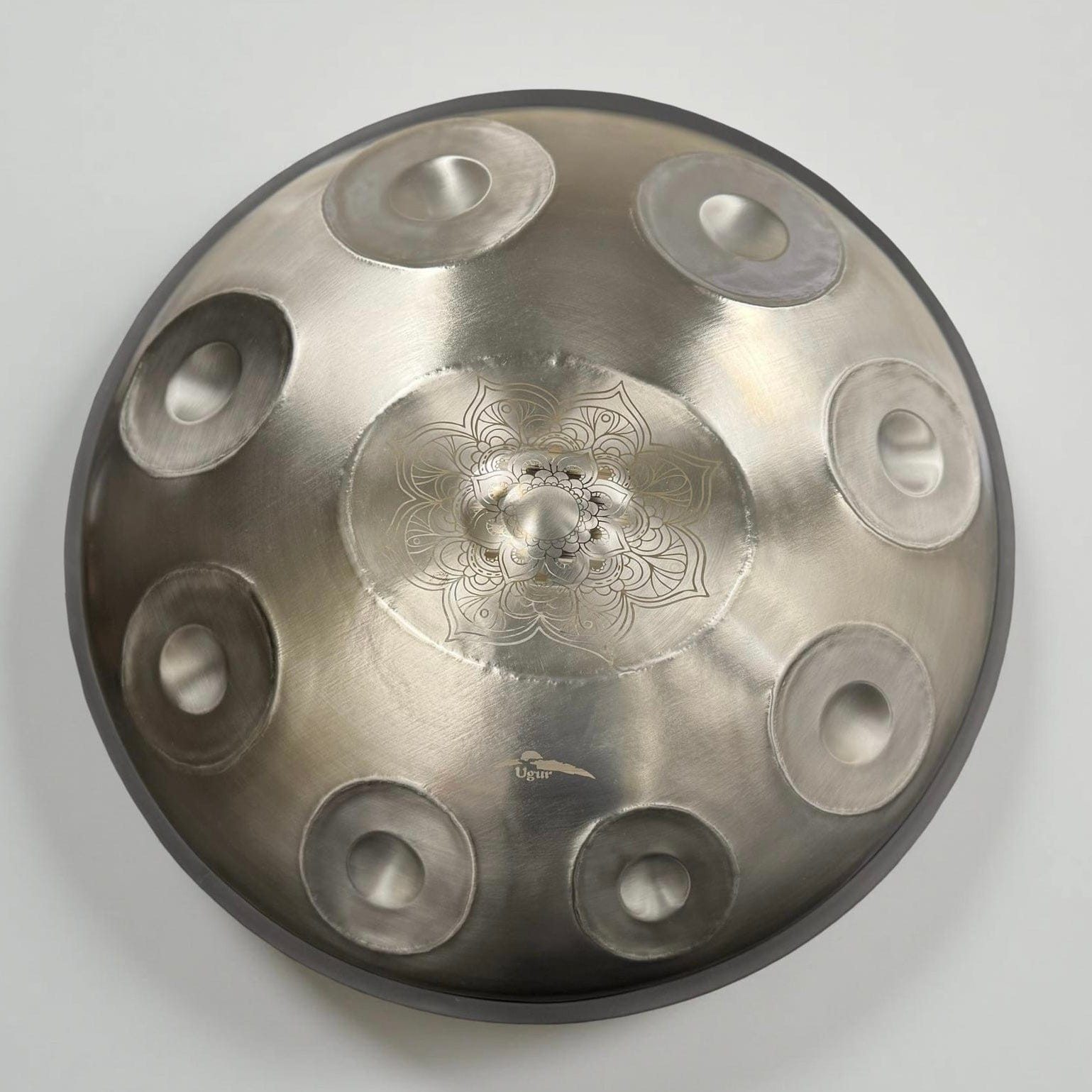 Ugur Handpan 9 Note D Celtic 432 Hz Silver beginner handpan Australia sound healing muscial therapy