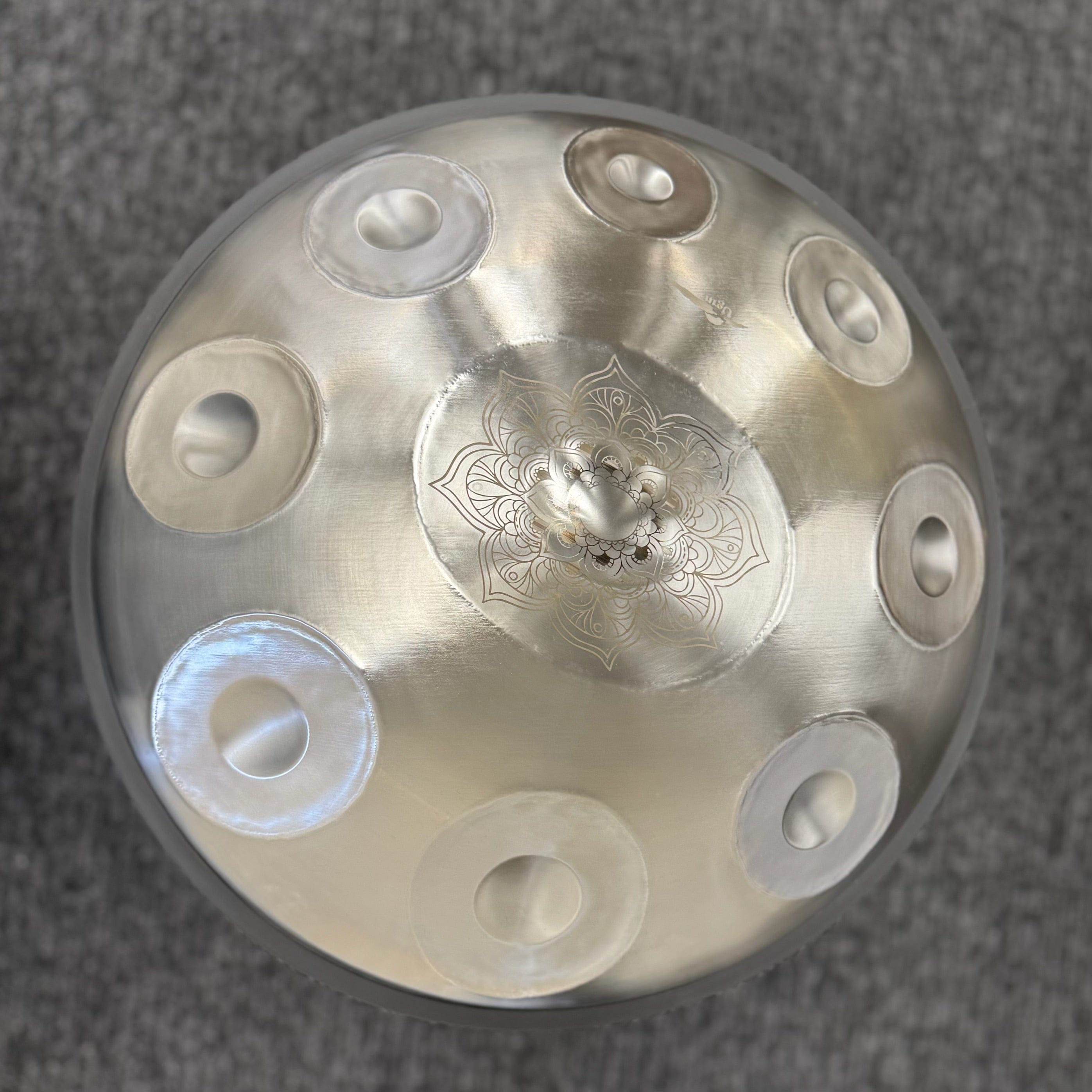 Ugur Handpan 9 Note D Celtic 432 Hz Silver beginner handpan Australia sound healing muscial therapy